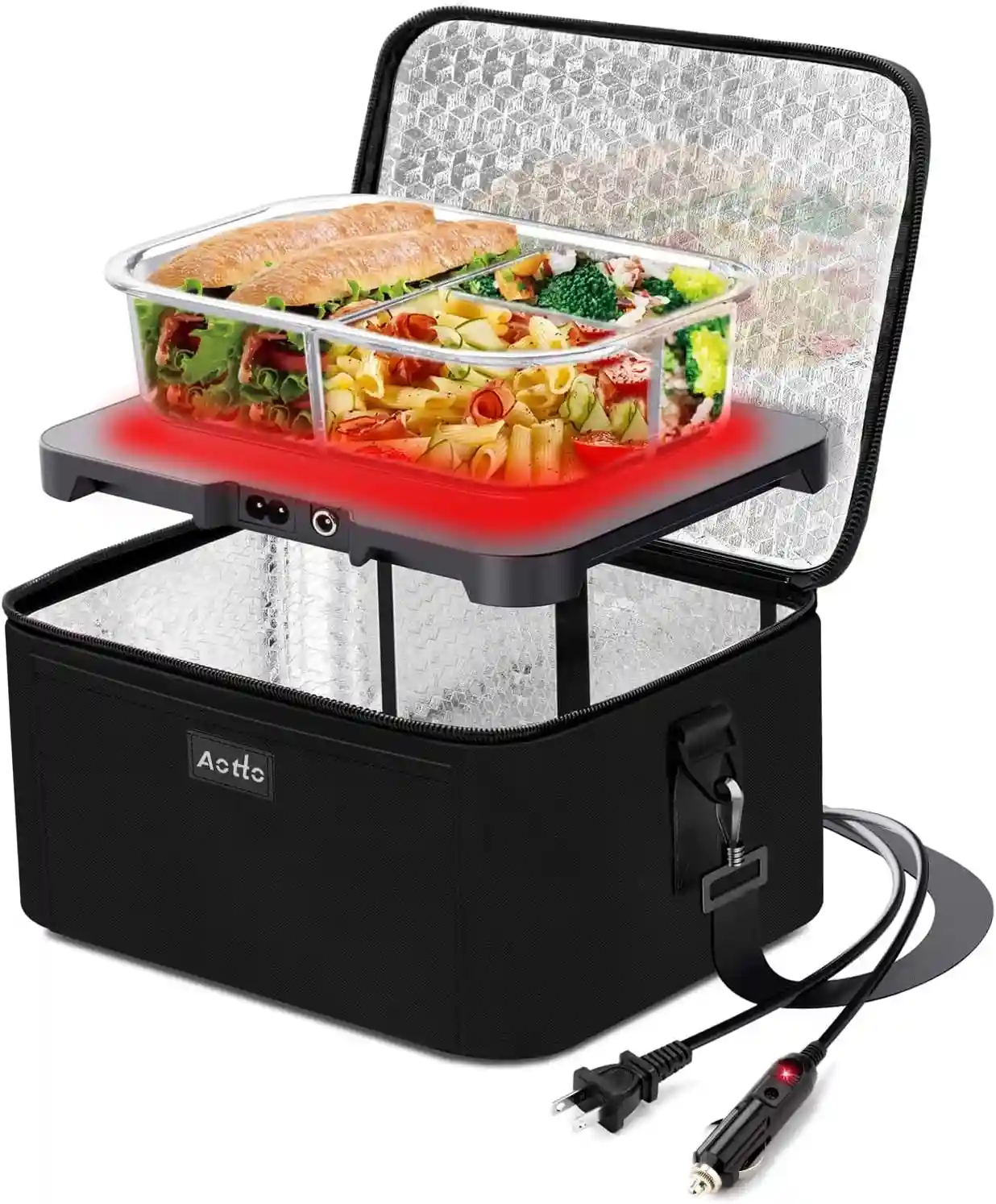 Aotto 3-in-1 Portable Electric Lunch Box Oven