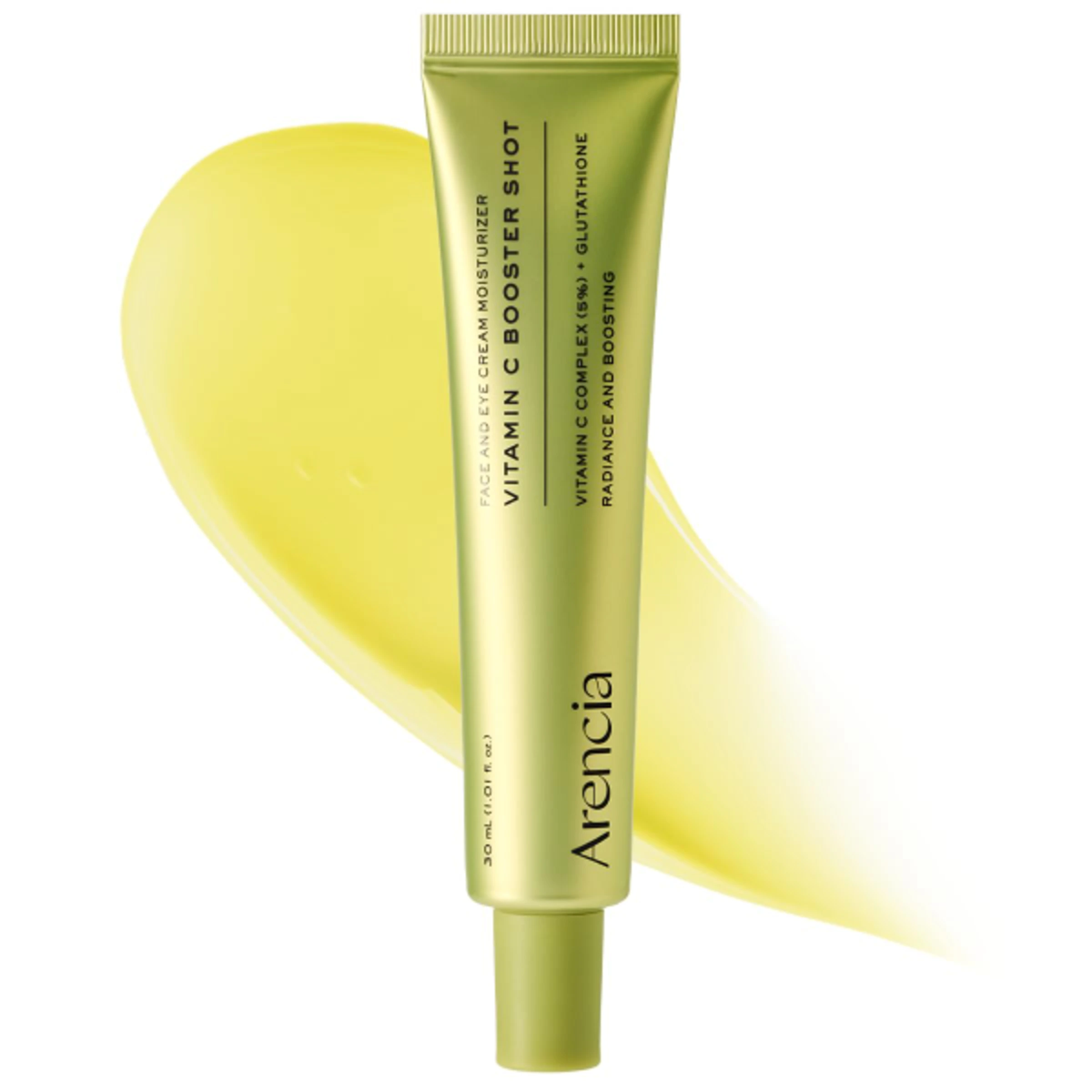 Arencia Vitamin C Booster Shot Serum with Glutathione Niacinamide and Vitamin E for Dark Spots Fine Lines Wrinkles and Glass Skin