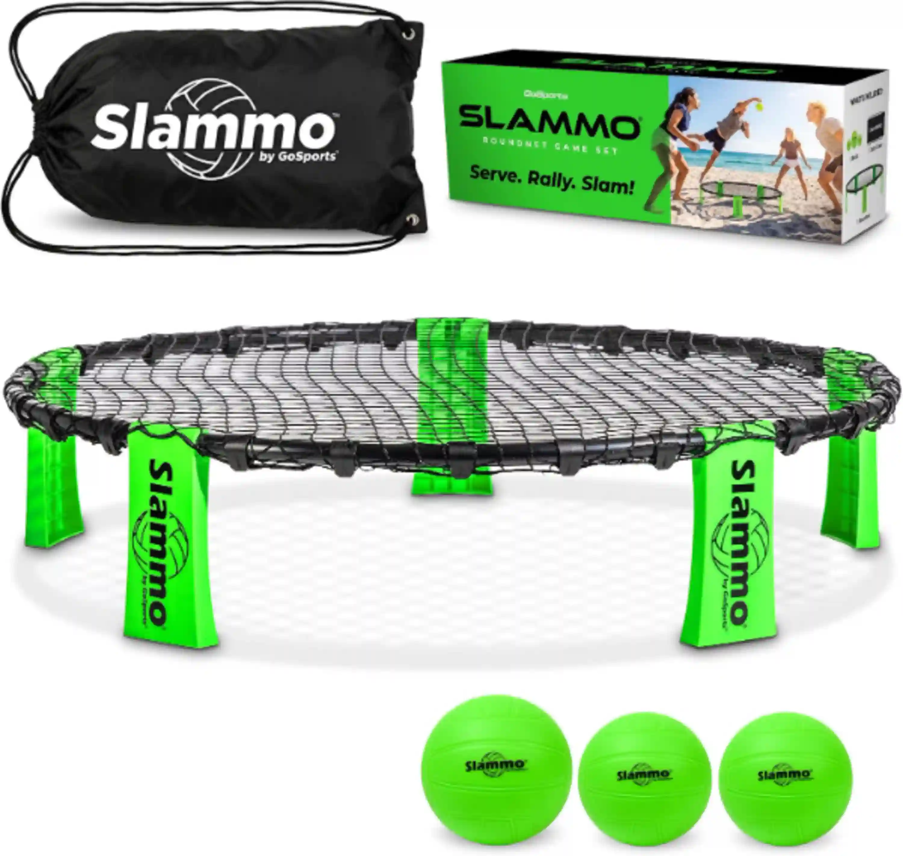 GoSports Slammo Game Set Ultimate Lawn and Beach Roundnet Set