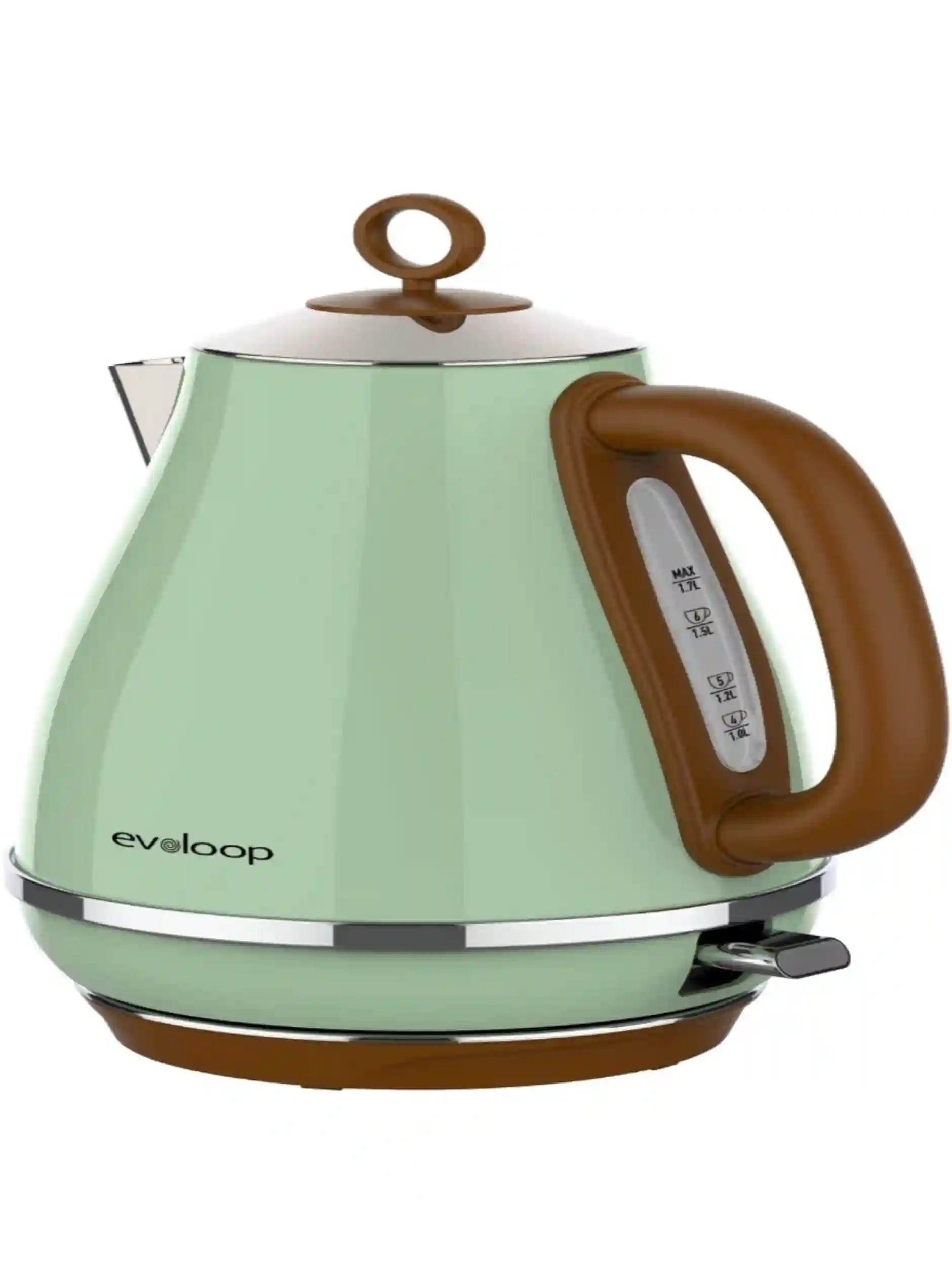 Evoloop 1.7L Stainless Steel Electric Tea Kettle 1500W Water Heater