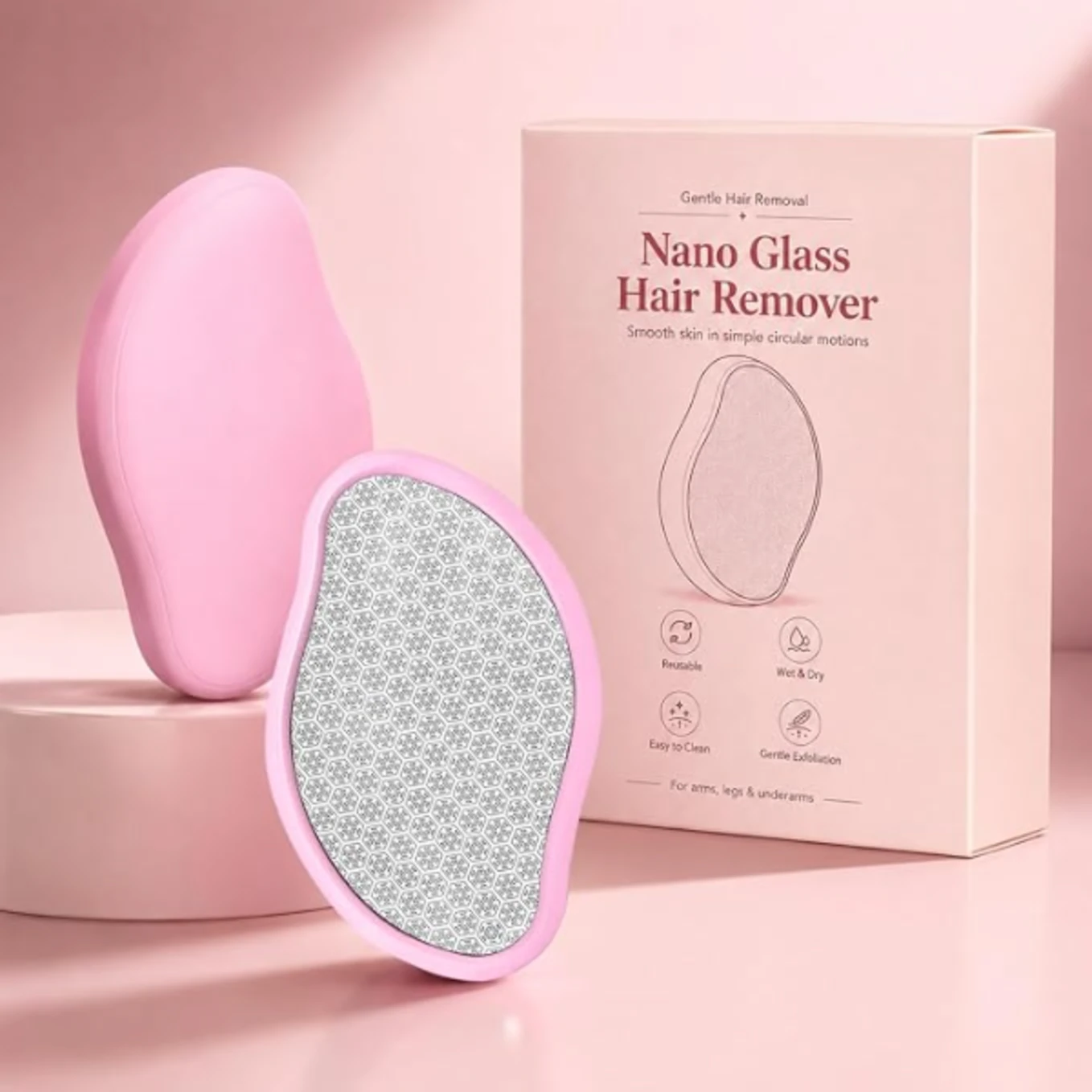 Crystal Hair Remover Reusable Nano Glass Hair Eraser for Legs and Arms