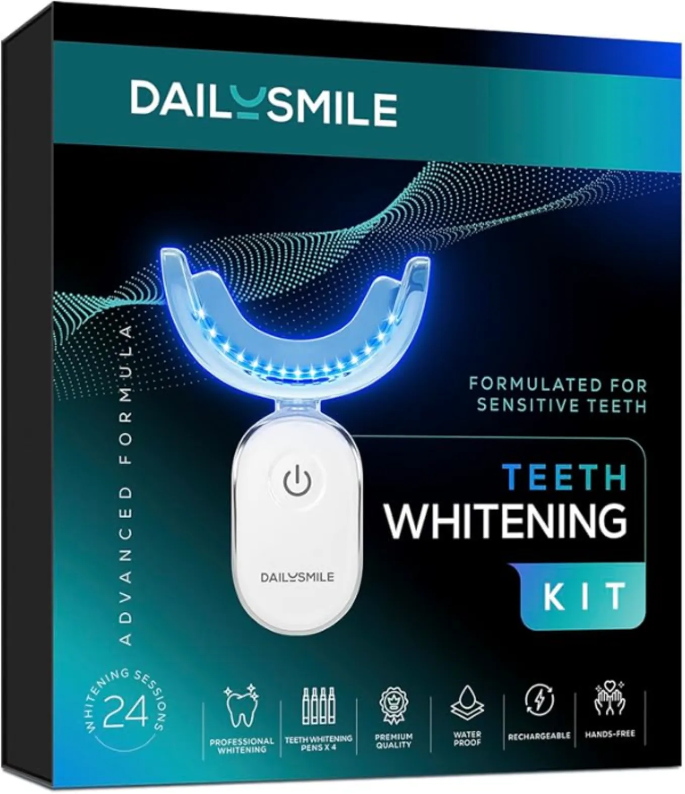 DailySmile Teeth Whitening Kit with LED for Sensitive Teeth
