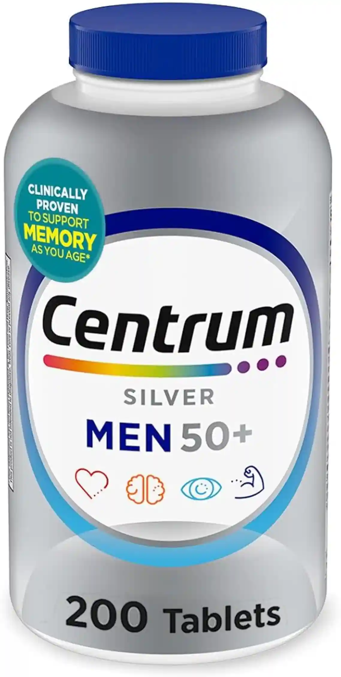 Centrum Silver Mens 50 Plus Multivitamin Vitamin D3 B Vitamins Zinc 200 Tablets