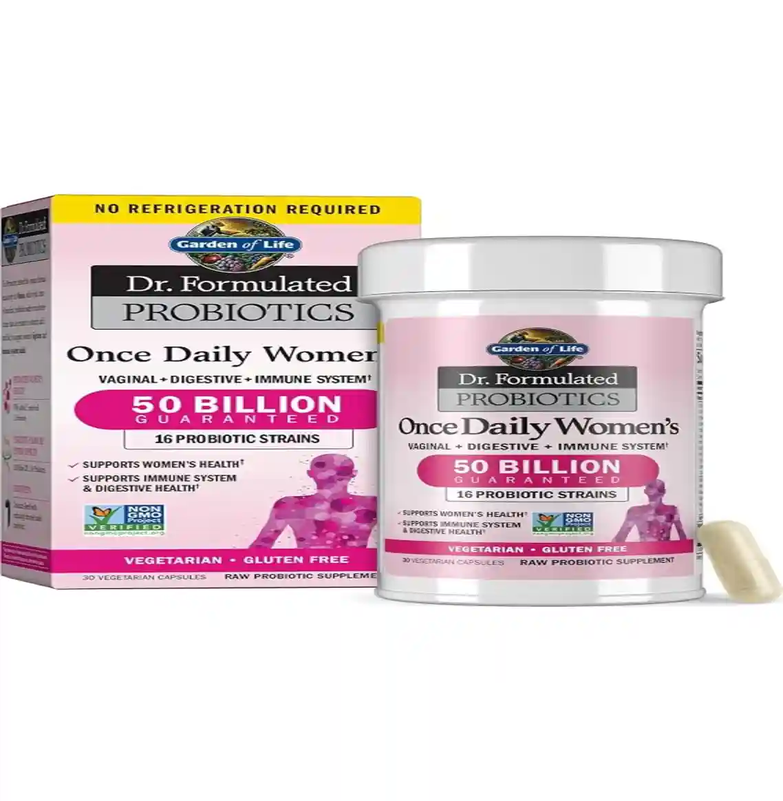 Garden of Life Once Daily Dr Formulated Probiotics for Women 50 Billion CFU 30 Capsules