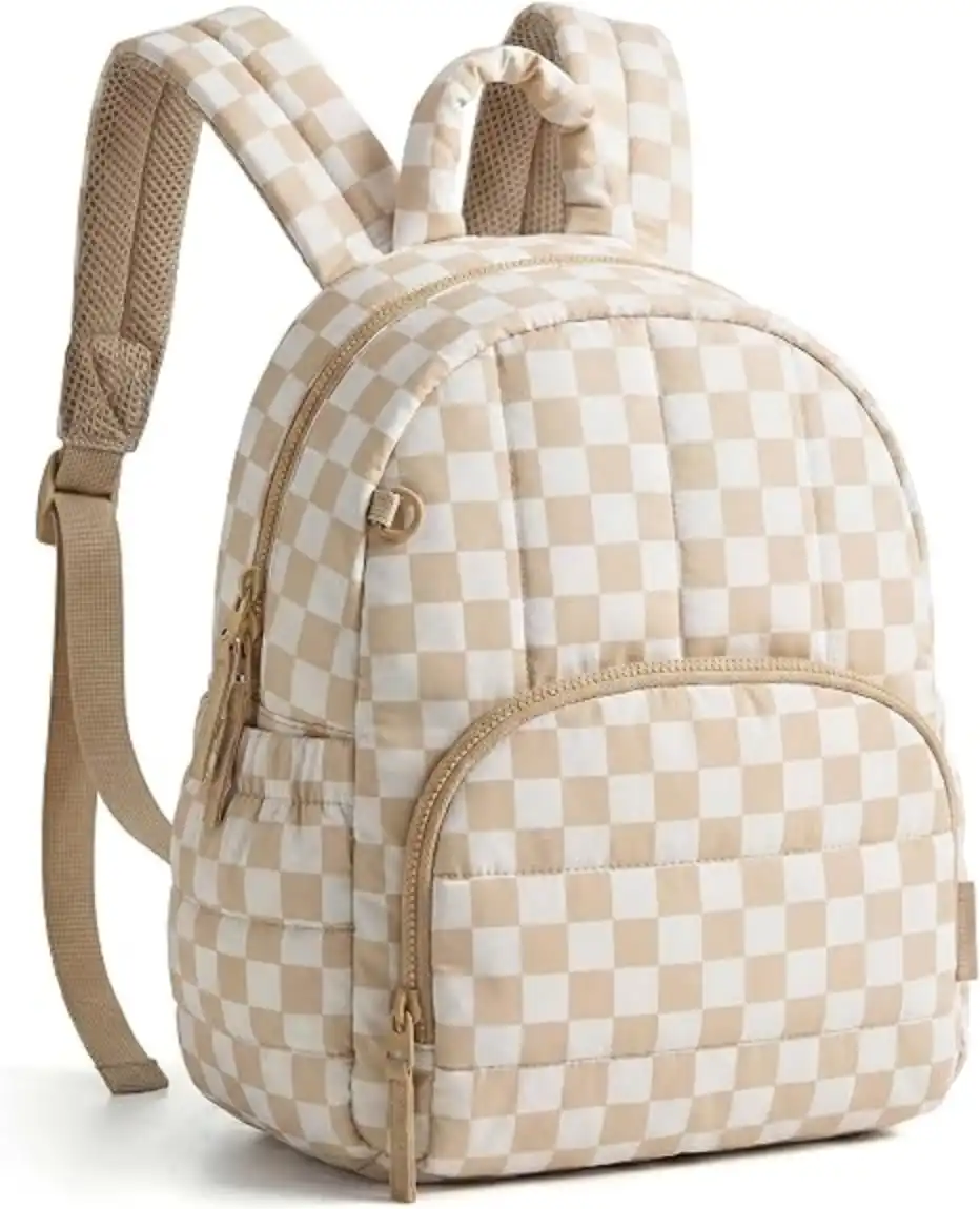 BAGSMART Mini Backpack for Women Lightweight Puffer Quilted Daypack Water-Resistant Bookbag