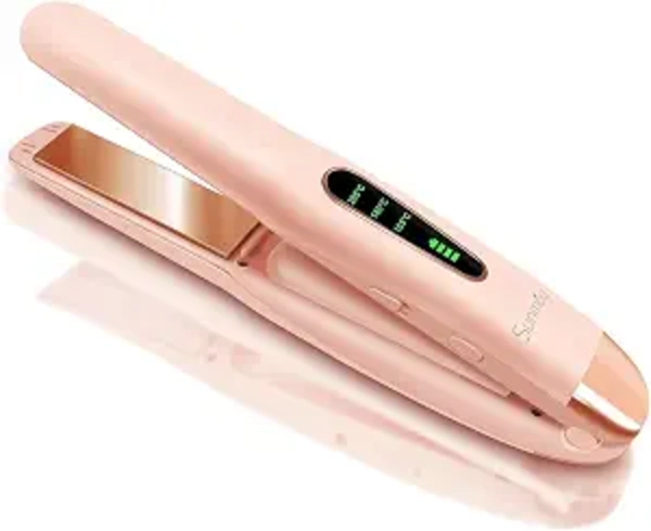 SUNMAY Cordless Hair Straightener Titanium Portable Dual Voltage Flat Iron