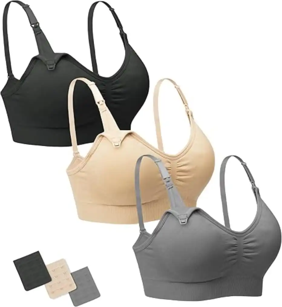 Stelle Nursing Bras Maternity Bralette Seamless for Breastfeeding Removable Pads