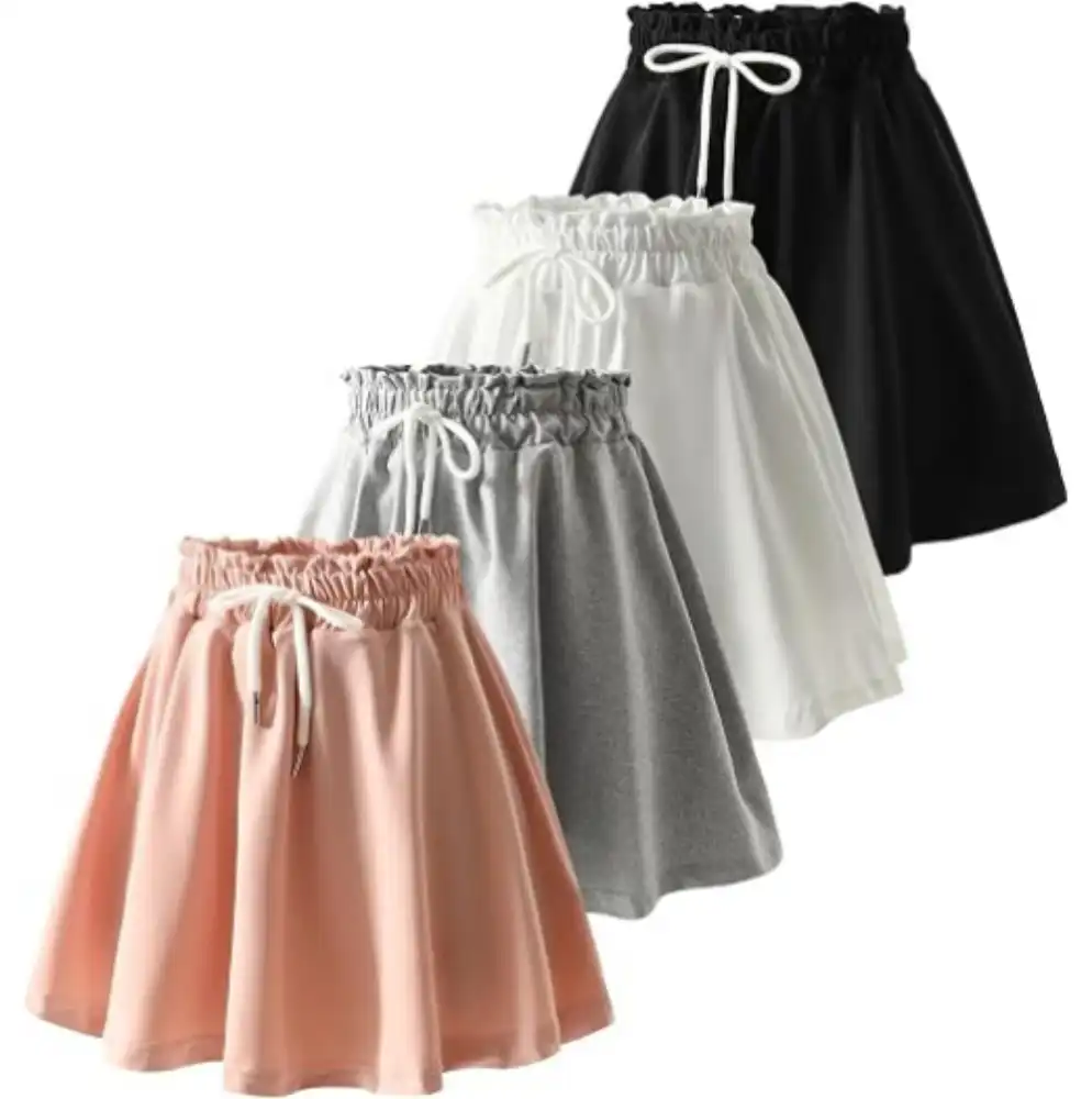 Girls 4 Pack Athletic Skirts Set Tennis Golf Skorts