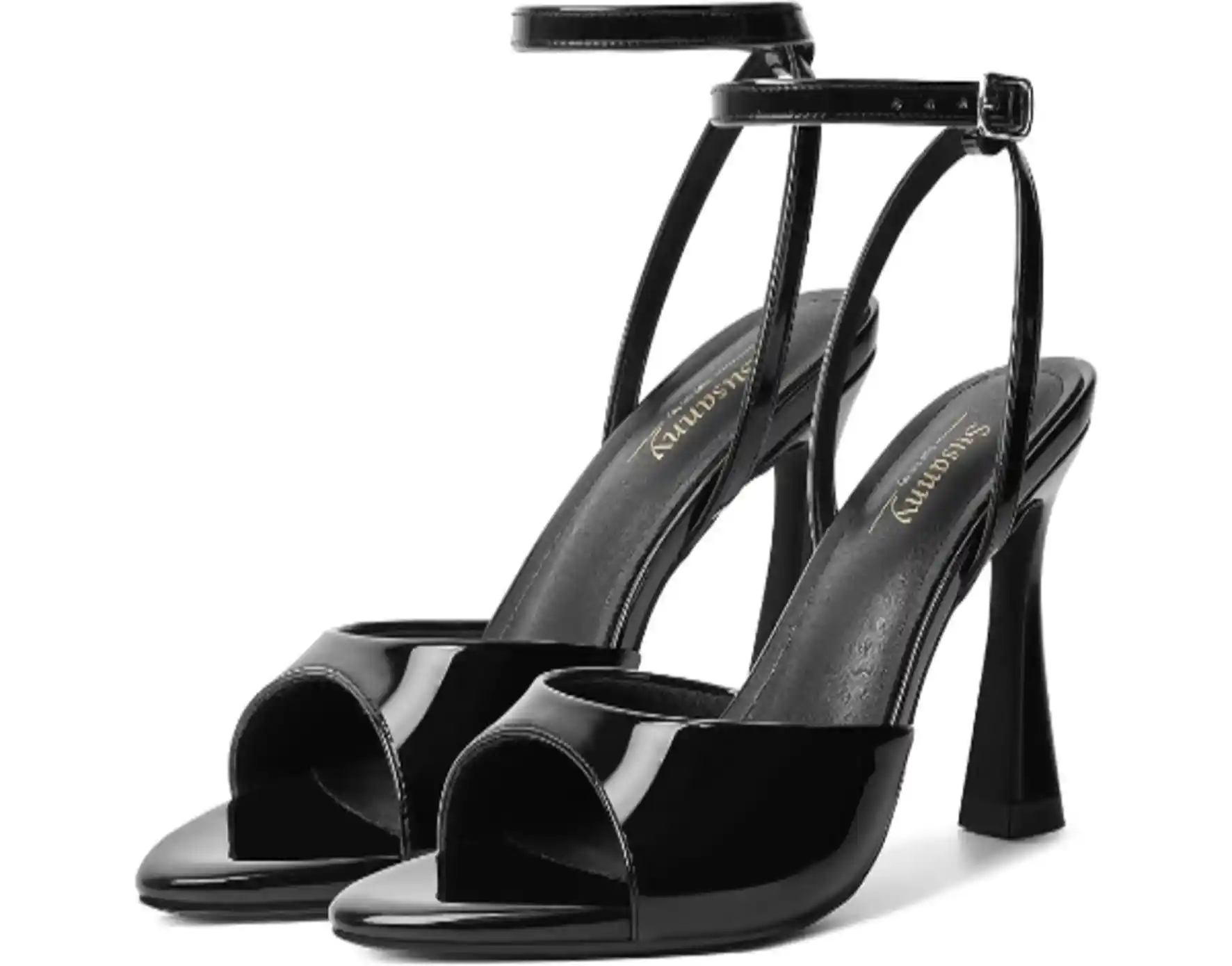 Susanny High Heels Pointed Open Toe Strappy Kitten Heeled Sandals