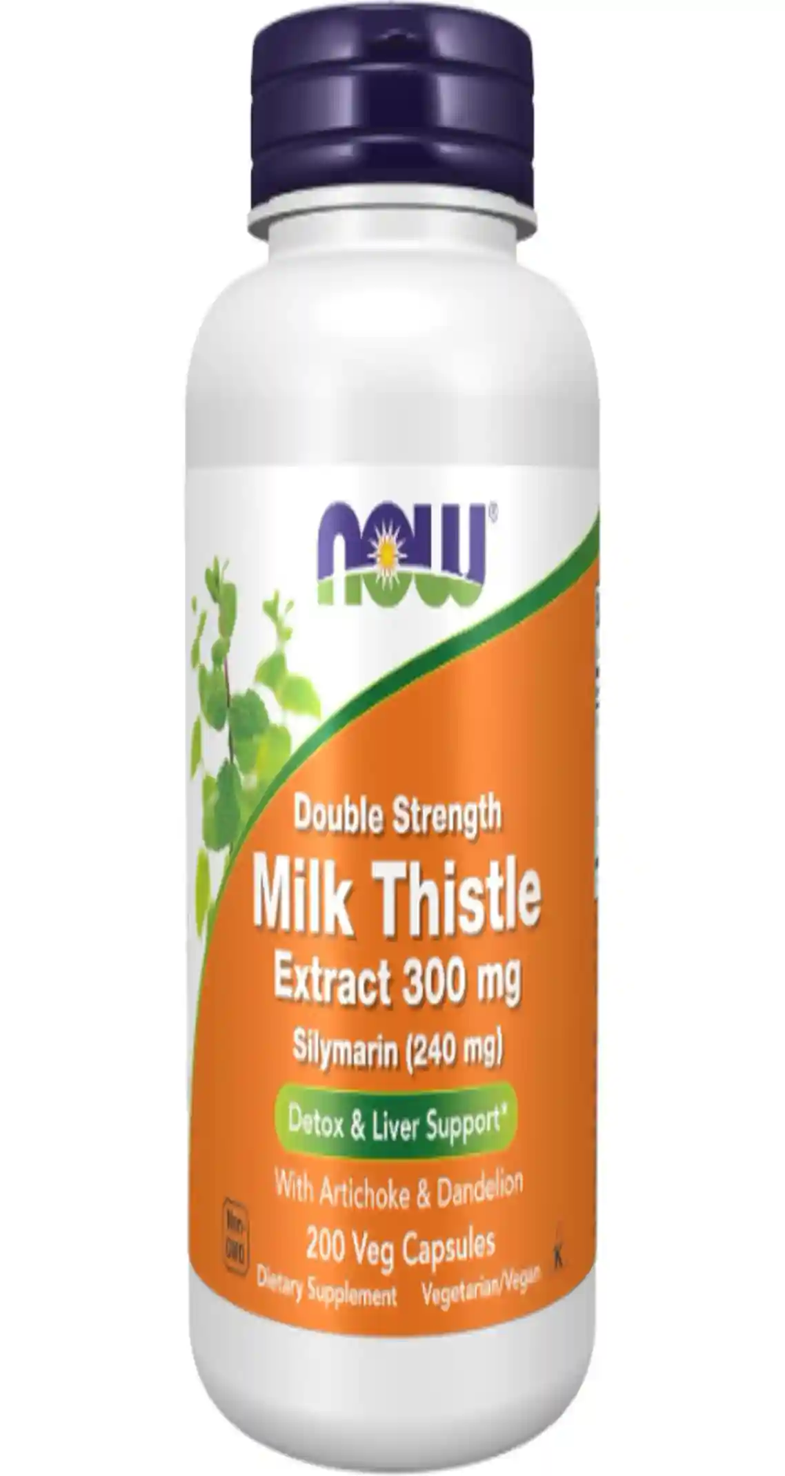 NOW Foods Silymarin Milk Thistle Extract 300 mg Veg Capsules Double Strength Liver Support Supplement