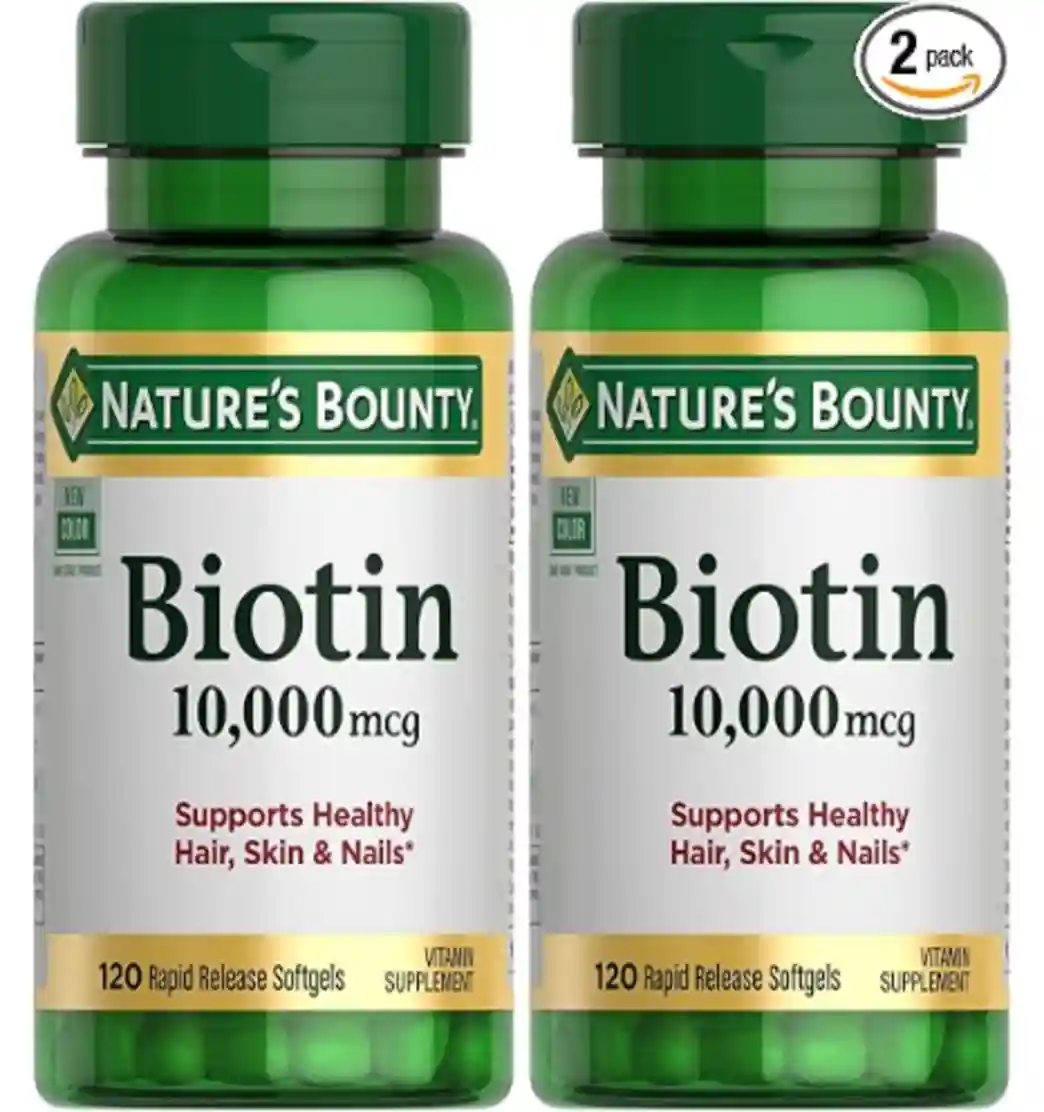 Nature's Bounty Biotin 10,000 mcg Softgels 2 Pack