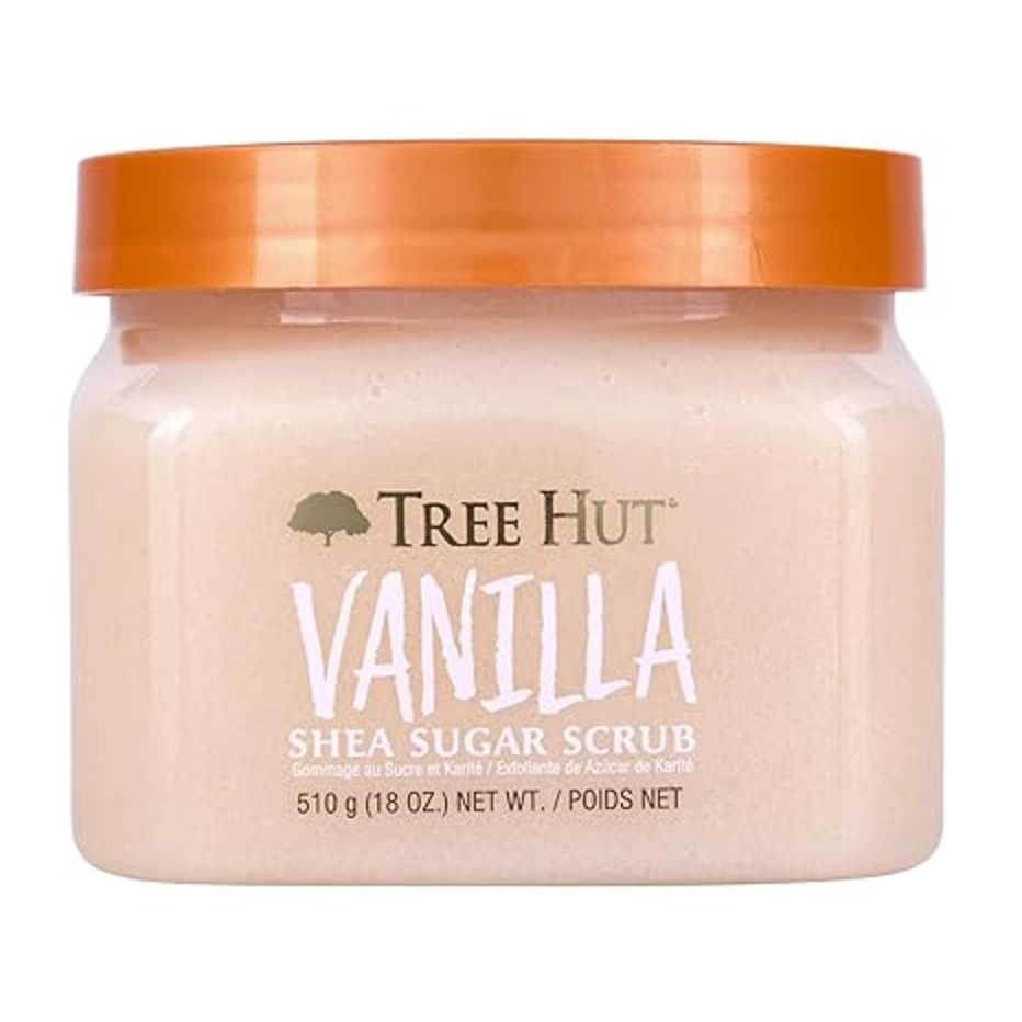Tree Hut Vanilla Sugar Body Scrub with Shea Butter for Hydrated and Radiant Skin