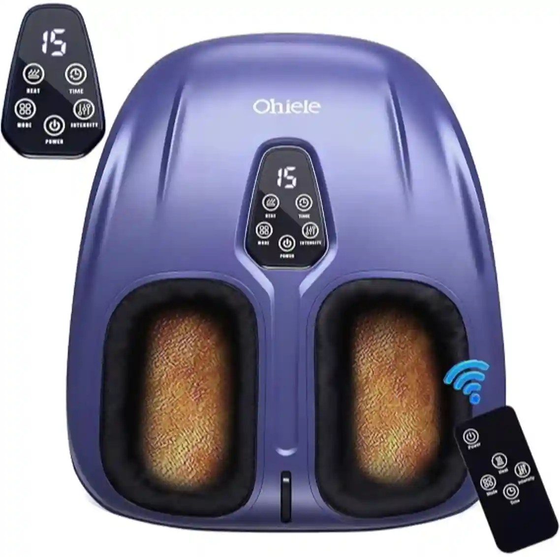 Ohiele Shiatsu Foot Massager with Heat and Remote Control for Plantar Fasciitis