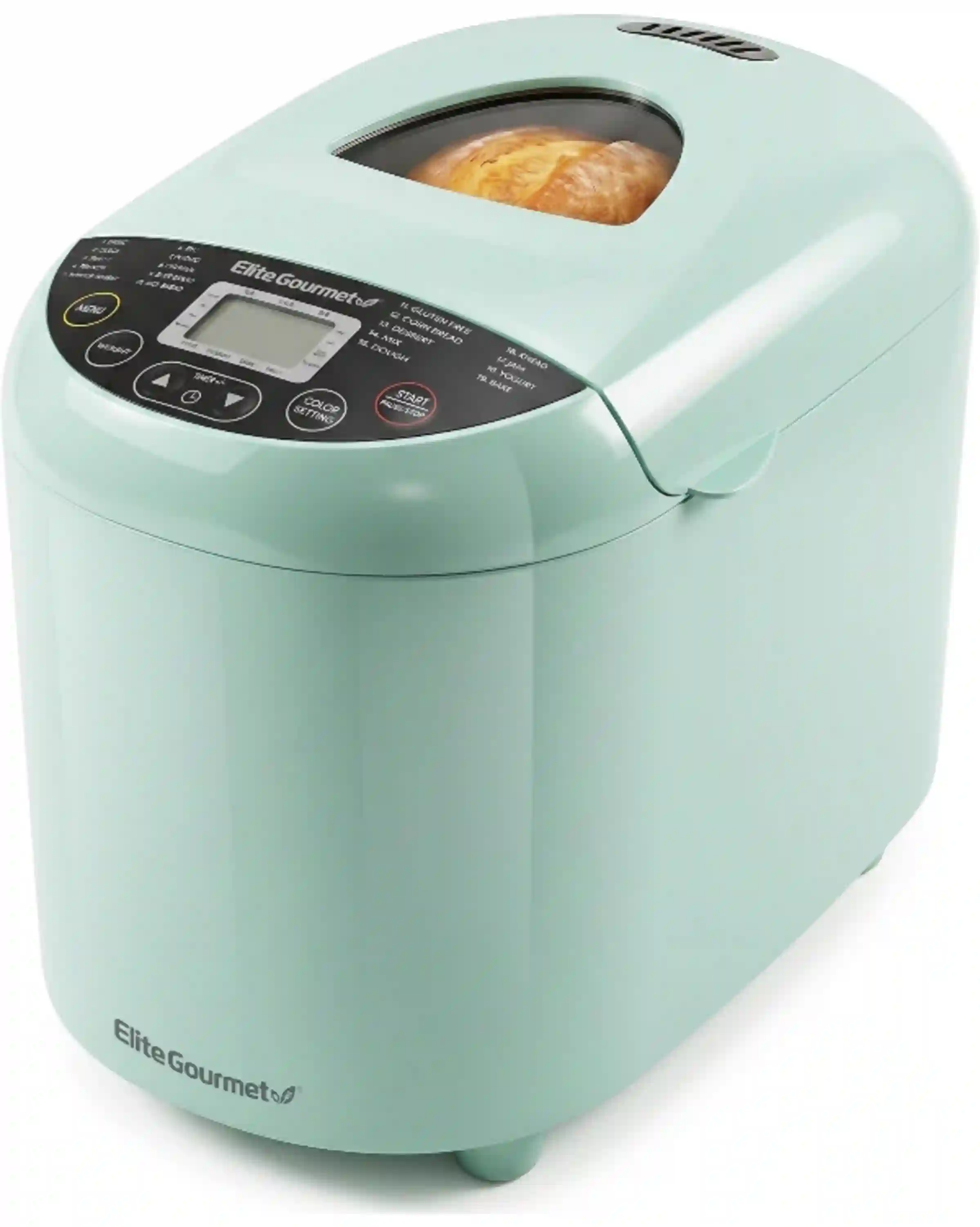 Elite Gourmet Programmable Bread Maker 2 Lb Mint