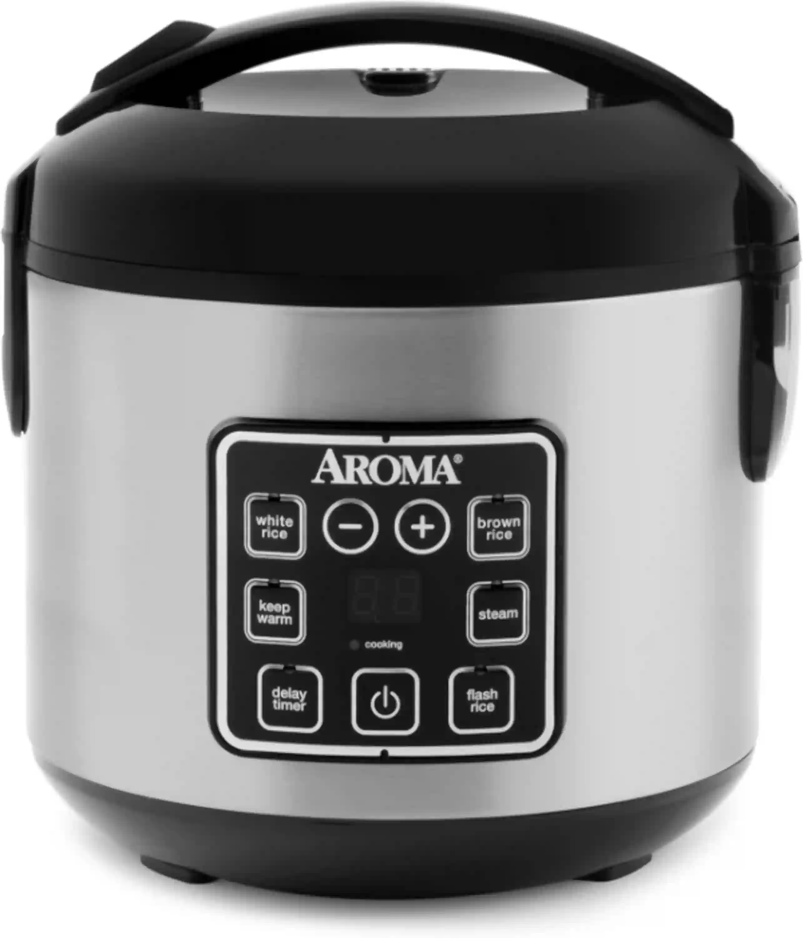 AROMA Digital Rice Cooker 8-Cup Multicooker and Food Steamer