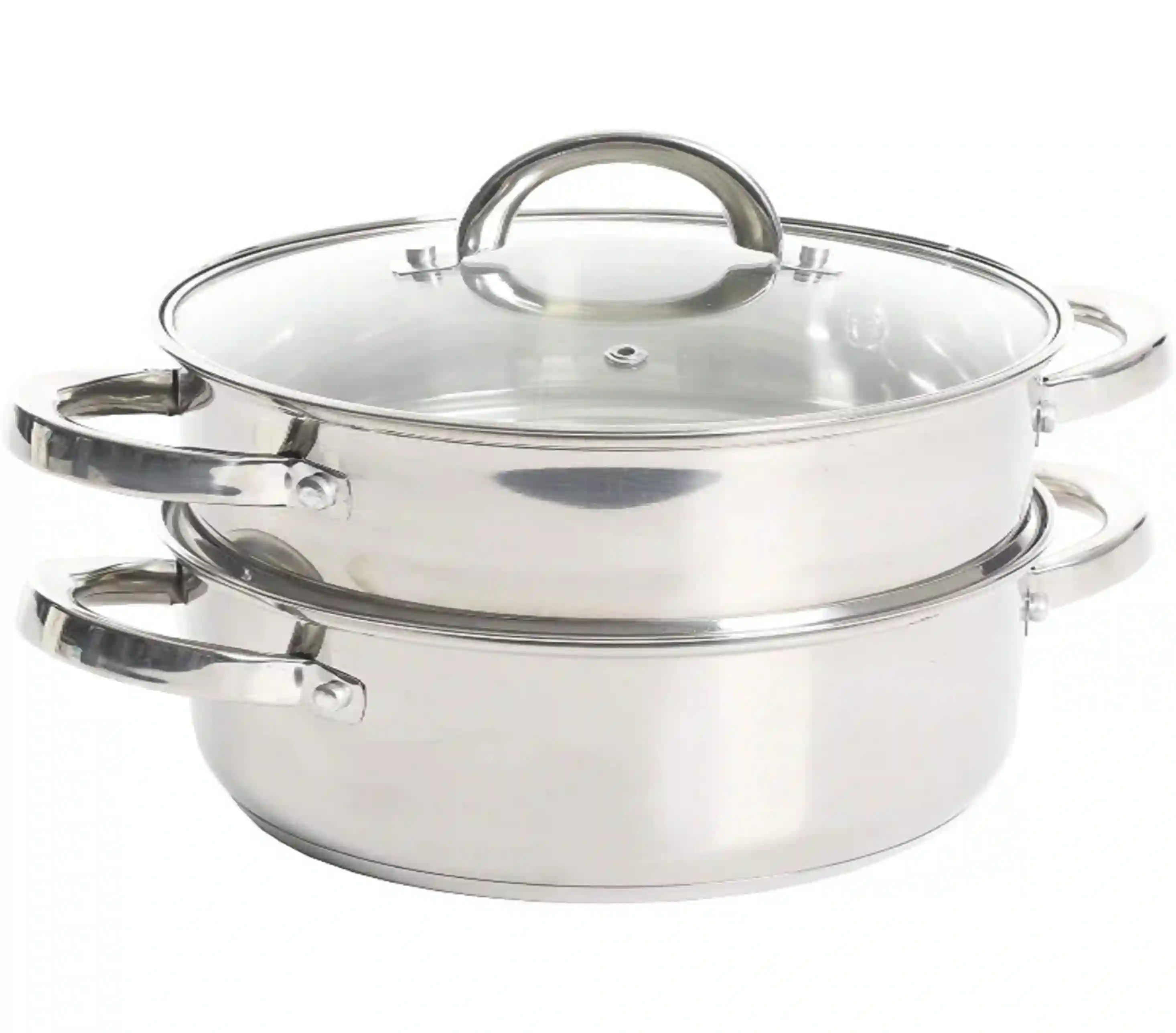 Oster Sangerfield 3-Quart Stainless Steel Dutch Oven with Steamer Basket