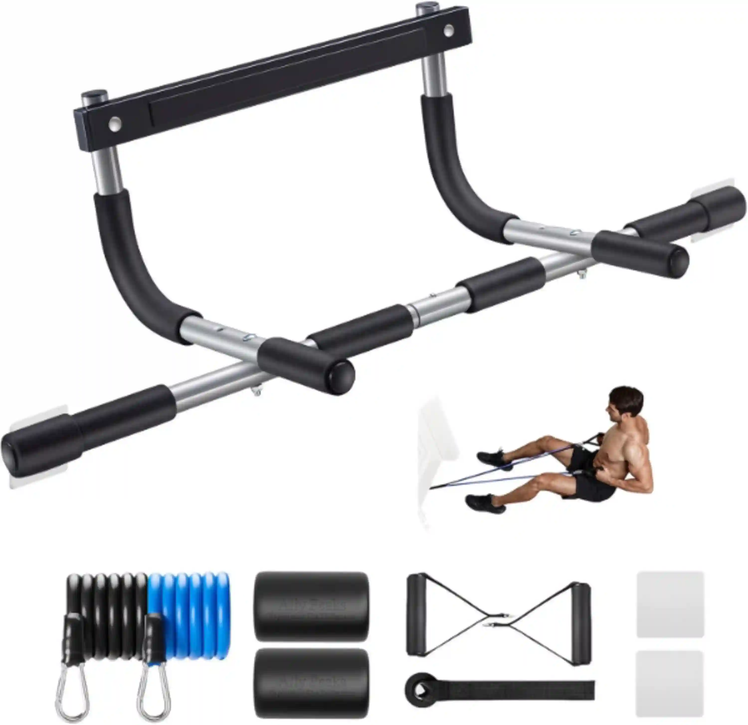 Ally Peaks Doorway Pull Up Bar for Home Upper Body Fitness Workouts