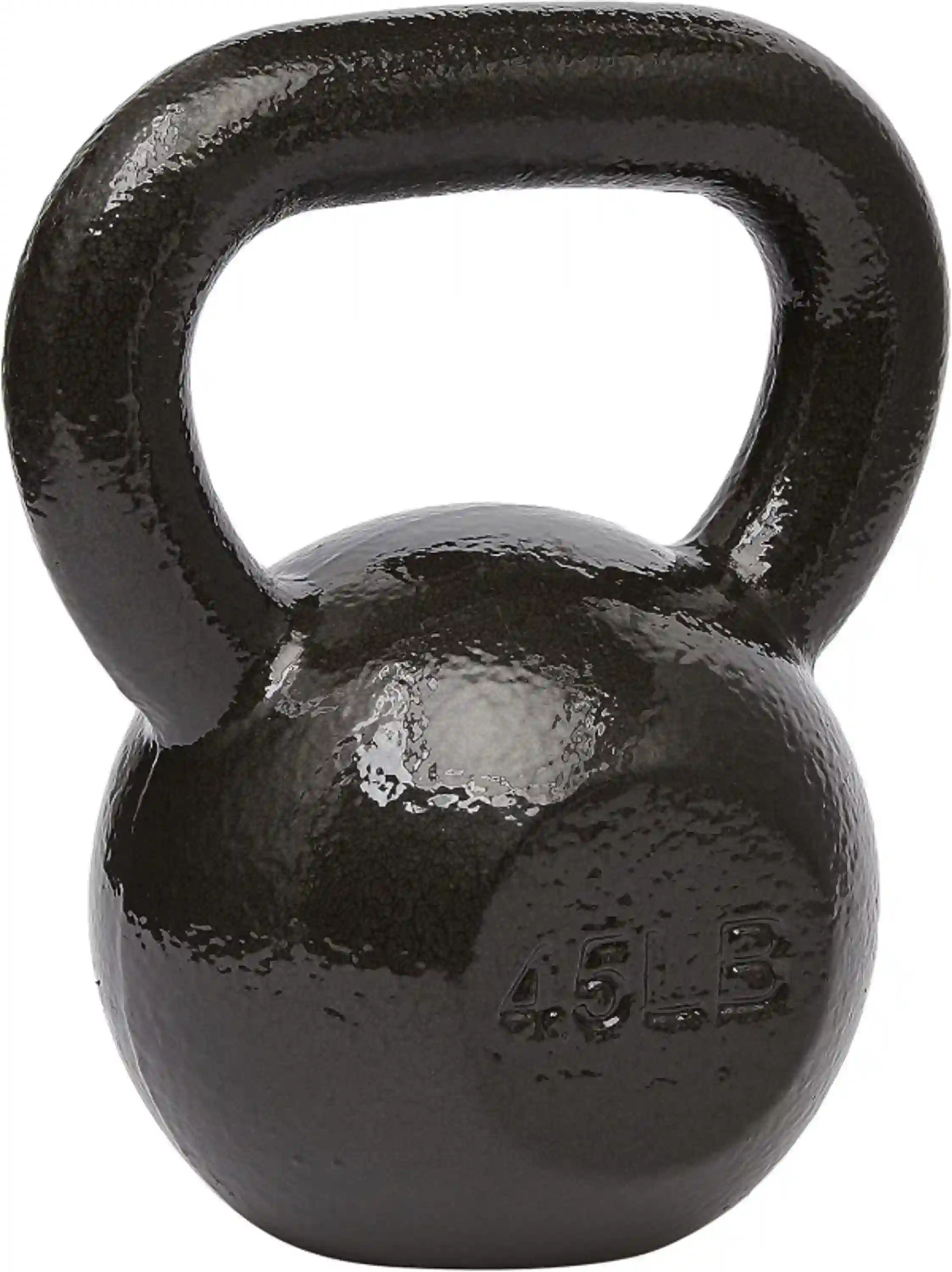 Amazon Basics Cast Iron Kettlebell with Textured Wide Handle