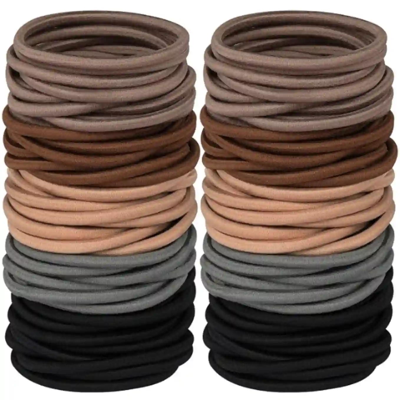 Hageolan Multy-Colored Hair Ties 120 PCS Large Elastic Bands