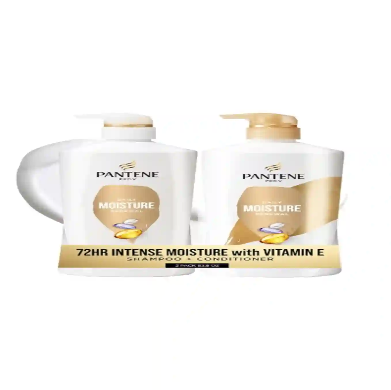 Pantene Daily Moisture Renewal Shampoo and Conditioner Set Twin Pack 52.8 Oz