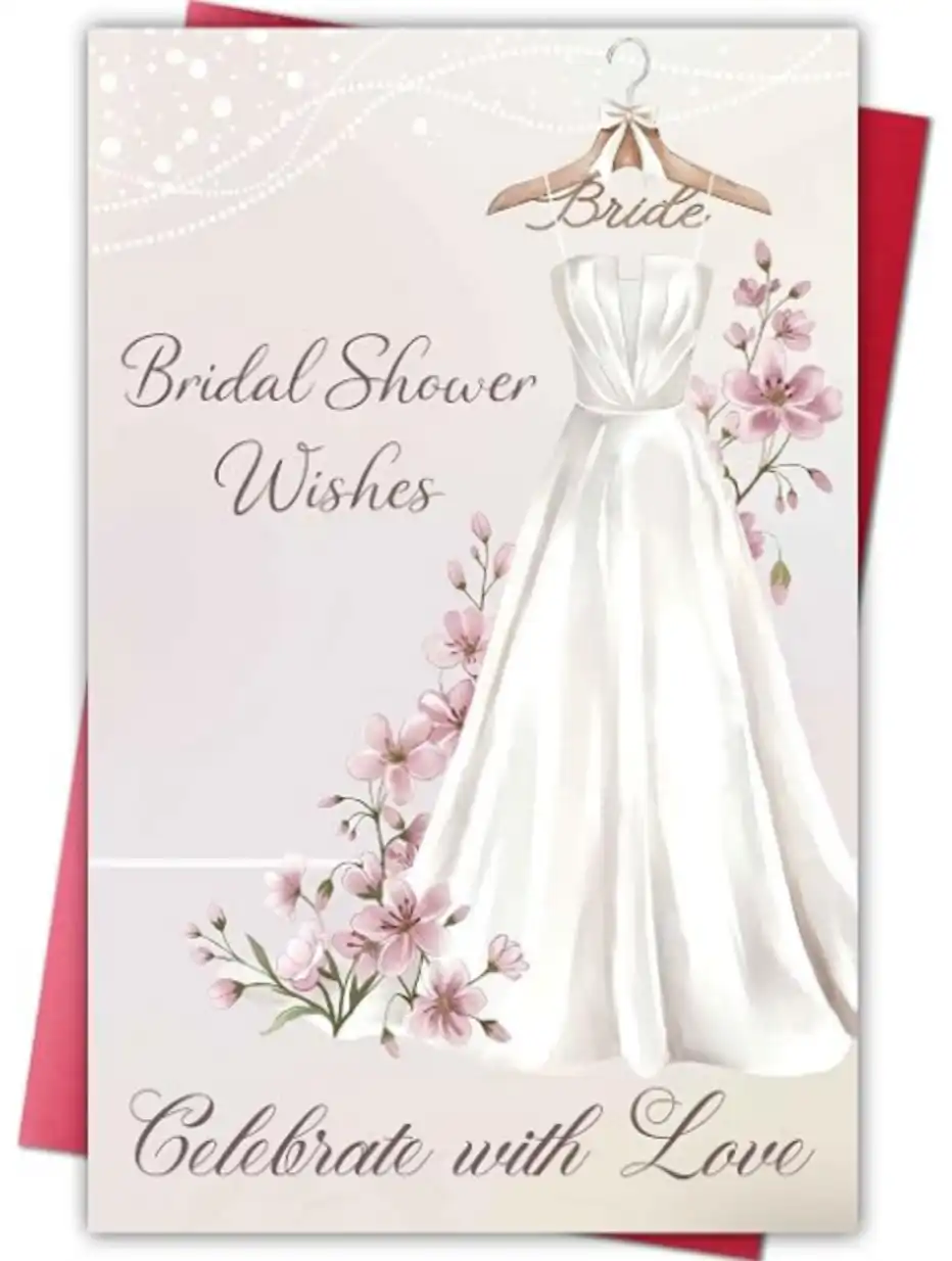 Cheeklee Bridal Shower Card Gift for Bride to Be Greeting Card