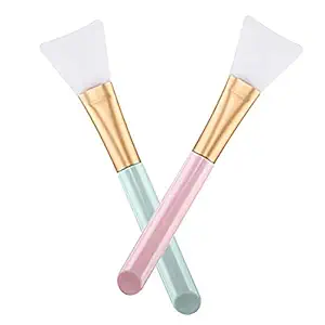 Opiqcey 2PCS Silicone Face Mask Brush Soft Facial Applicator Tools