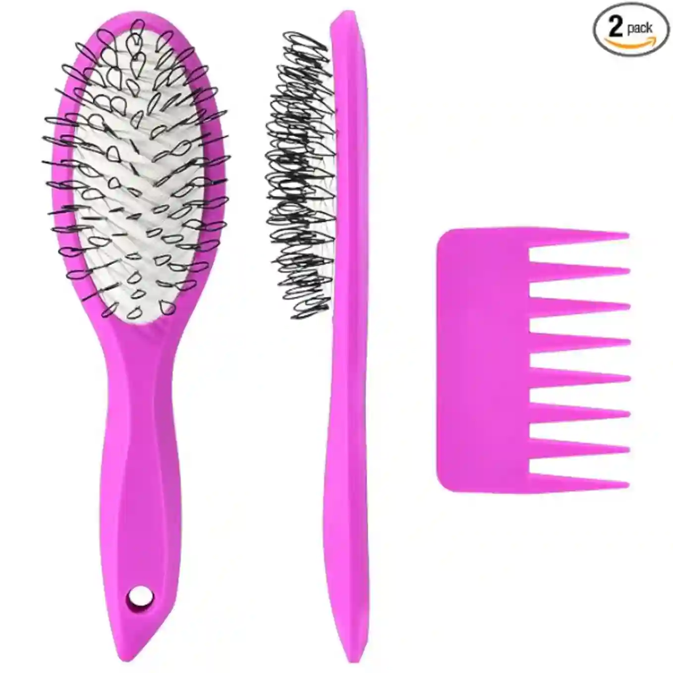 STYLEMATE Wig Brush Comb Set Two Piece Professional Extension Brush Ergonomic Travel Design