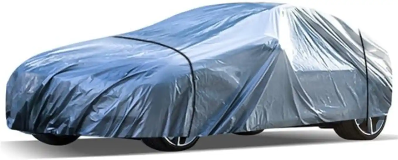 LuliKa PE Film Waterproof All Weather Full Car Cover Universal Fit Up to 190 Inches