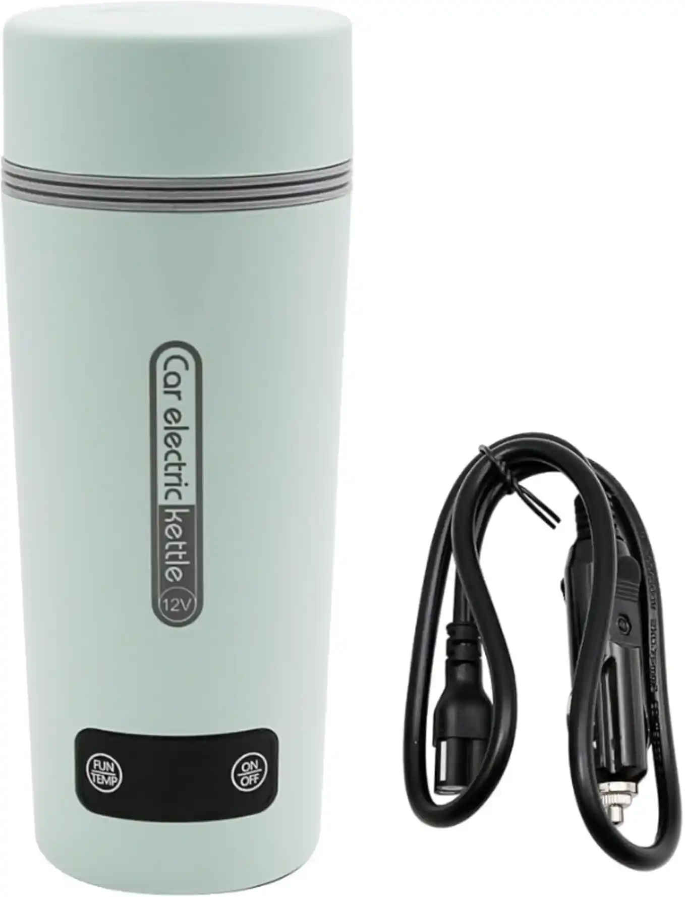 ZUDKSUY 12V Portable Electric Car Kettle 350ml Stainless Steel Travel Kettle
