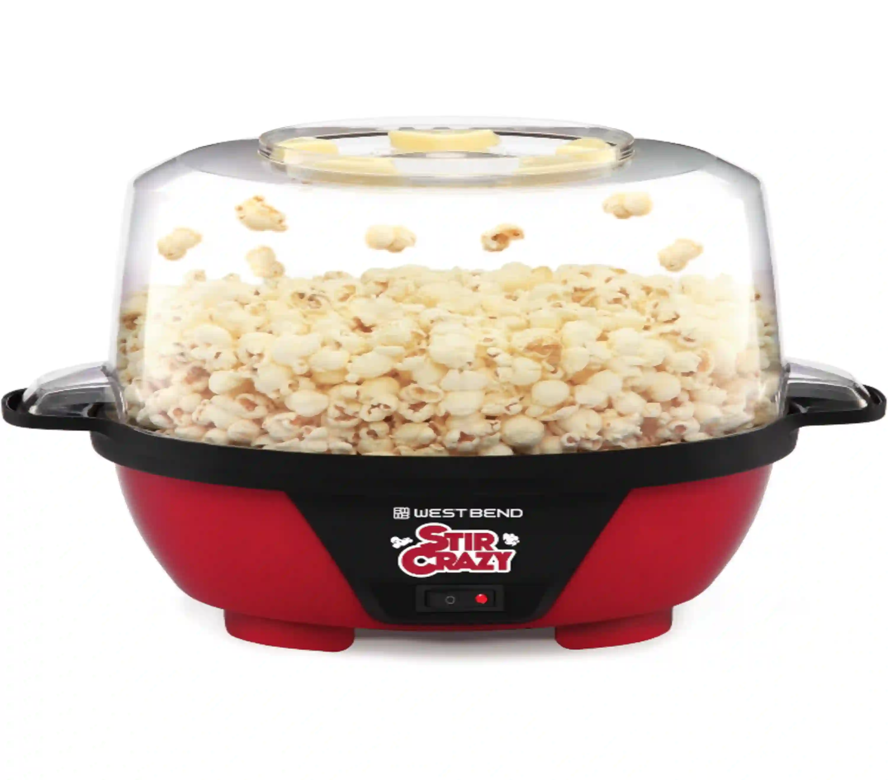 West Bend Stir Crazy Hot Oil Popcorn Popper 6-Quart Red