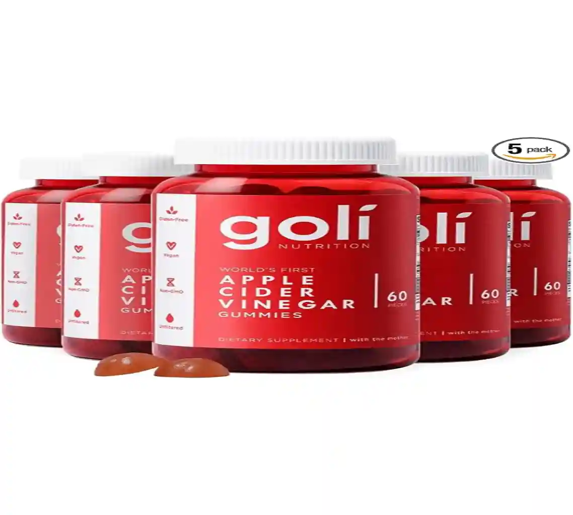 Goli Apple Cider Vinegar Gummies with Vitamin B12 Beetroot and Pomegranate