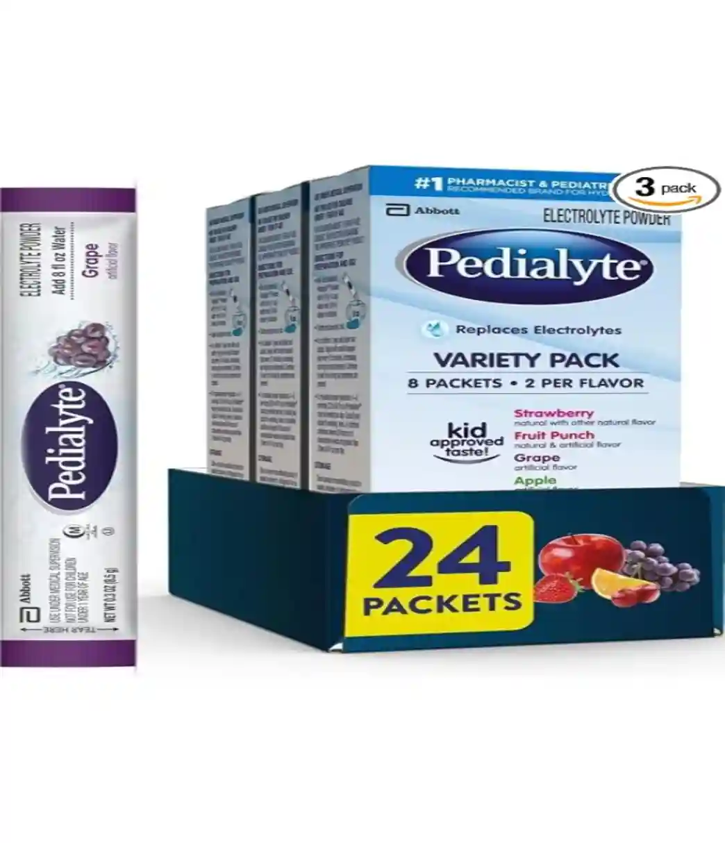 Pedialyte Electrolyte Powder Packets On-the-Go Hydration Variety Pack