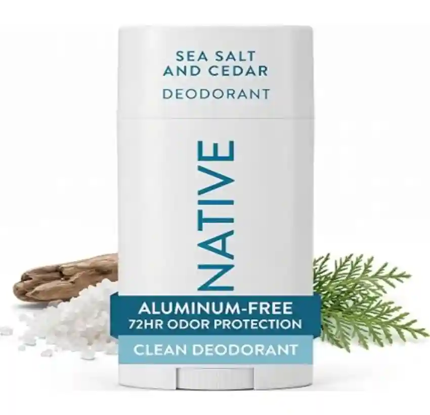 Native Deodorant Sea Salt and Cedar Naturally Derived Ingredients 72 Hour Odor Control