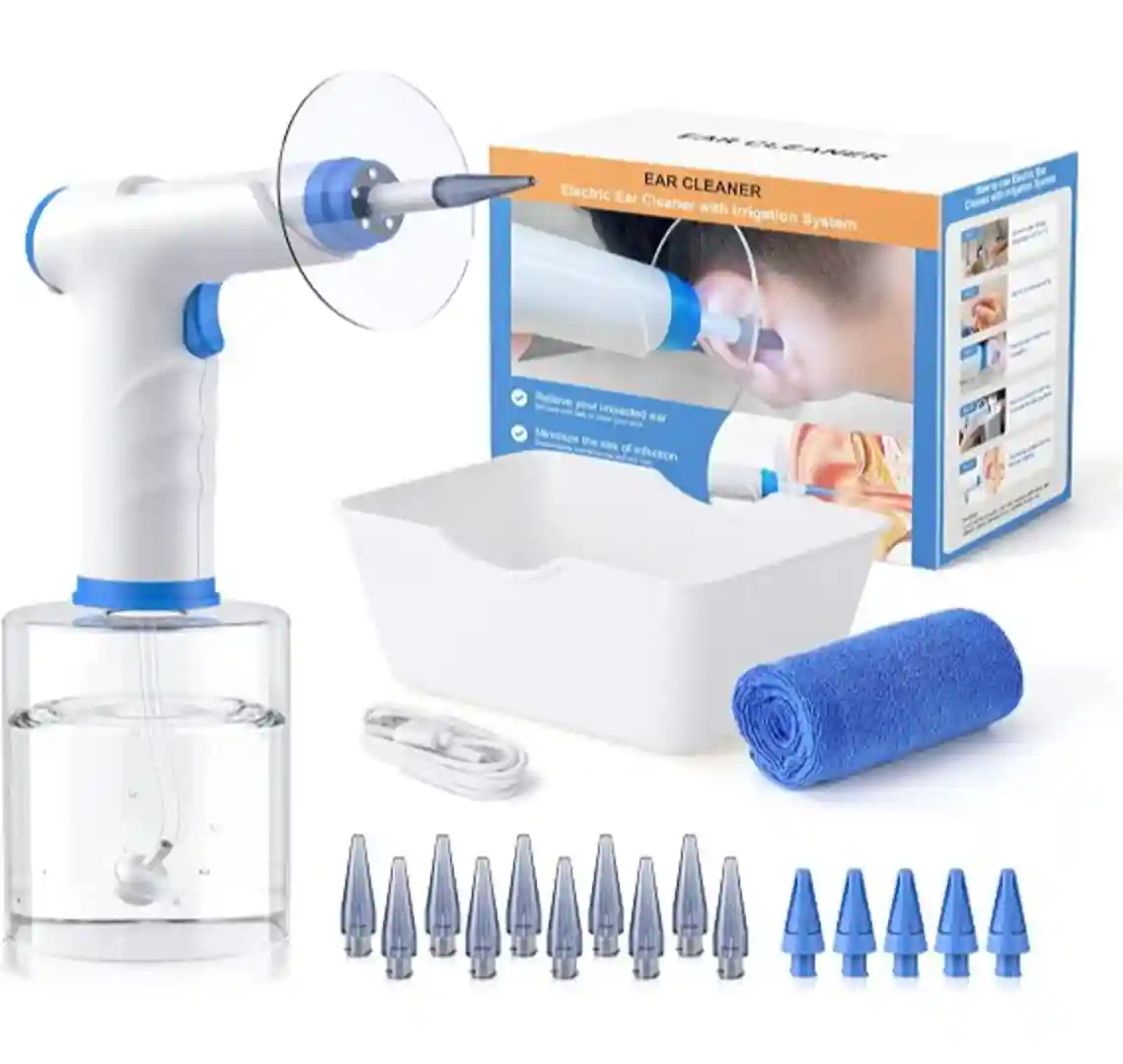 Electric Ear Wax Removal Kit for Adults with 4 Cleaning Modes Home Use