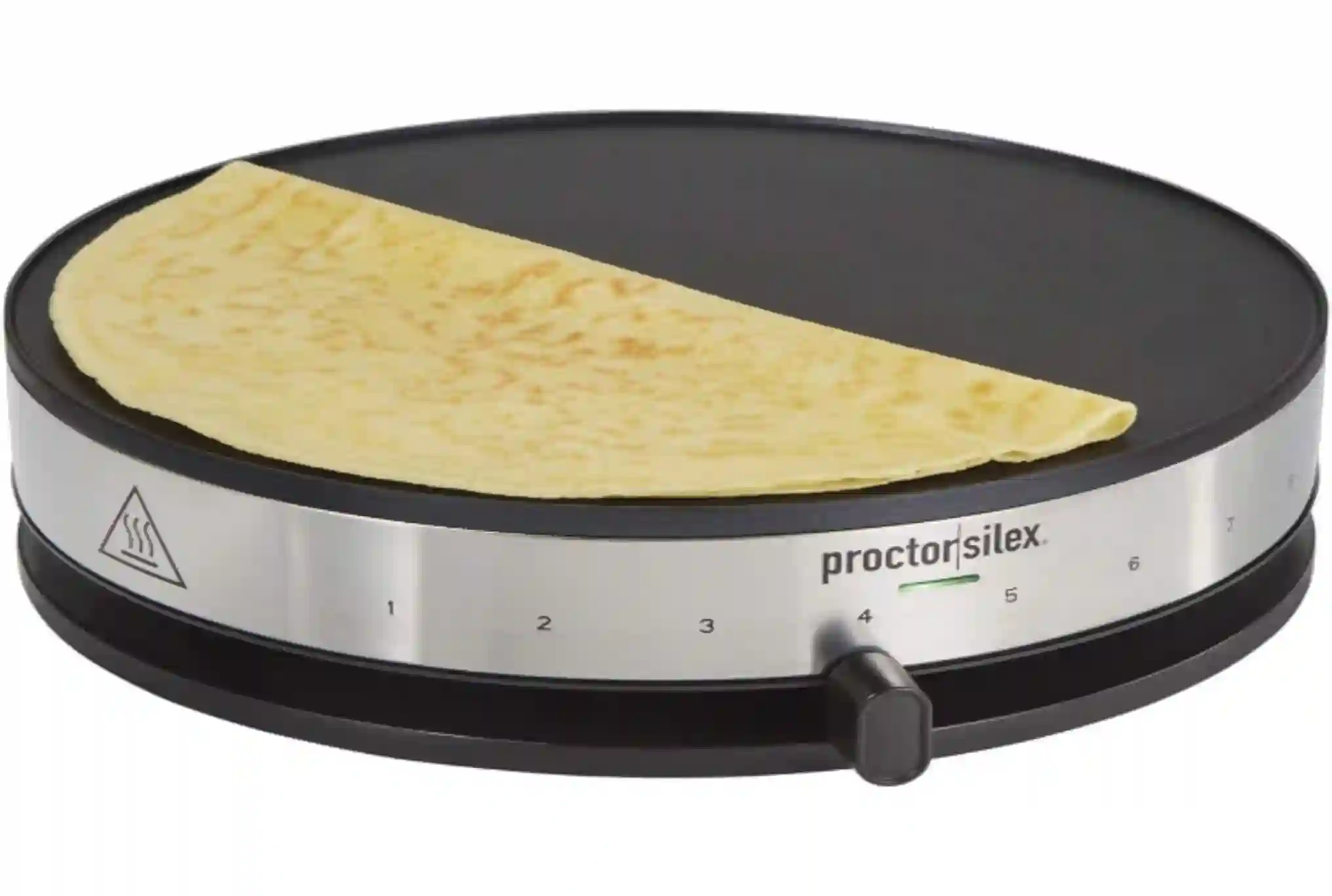 Proctor Silex Electric Crepe Maker 13 Inch Nonstick Griddle Stainless Steel 38400MN