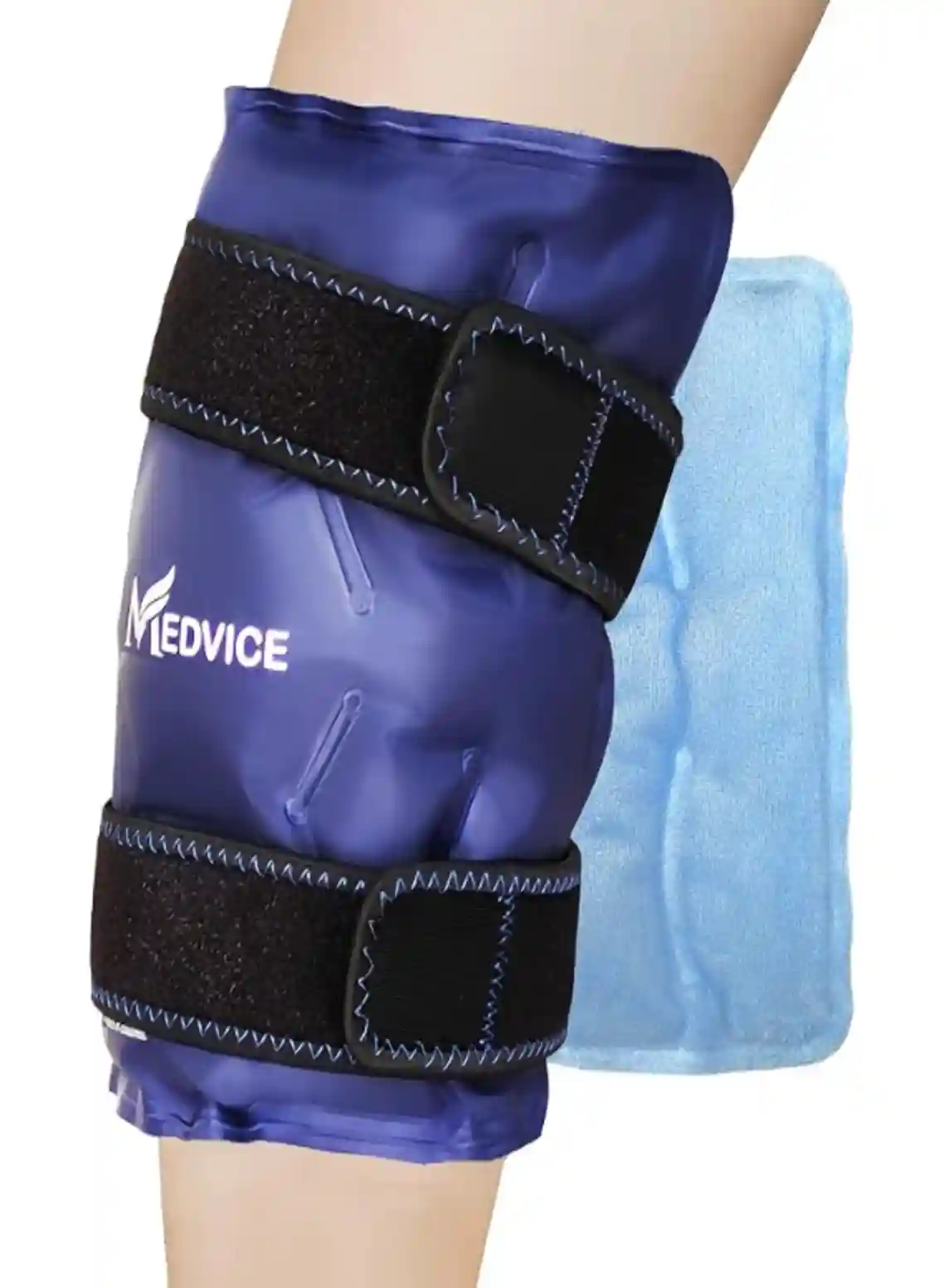 Medvice Knee Ice Pack Wrap with Cold Compression for Pain Relief Swelling