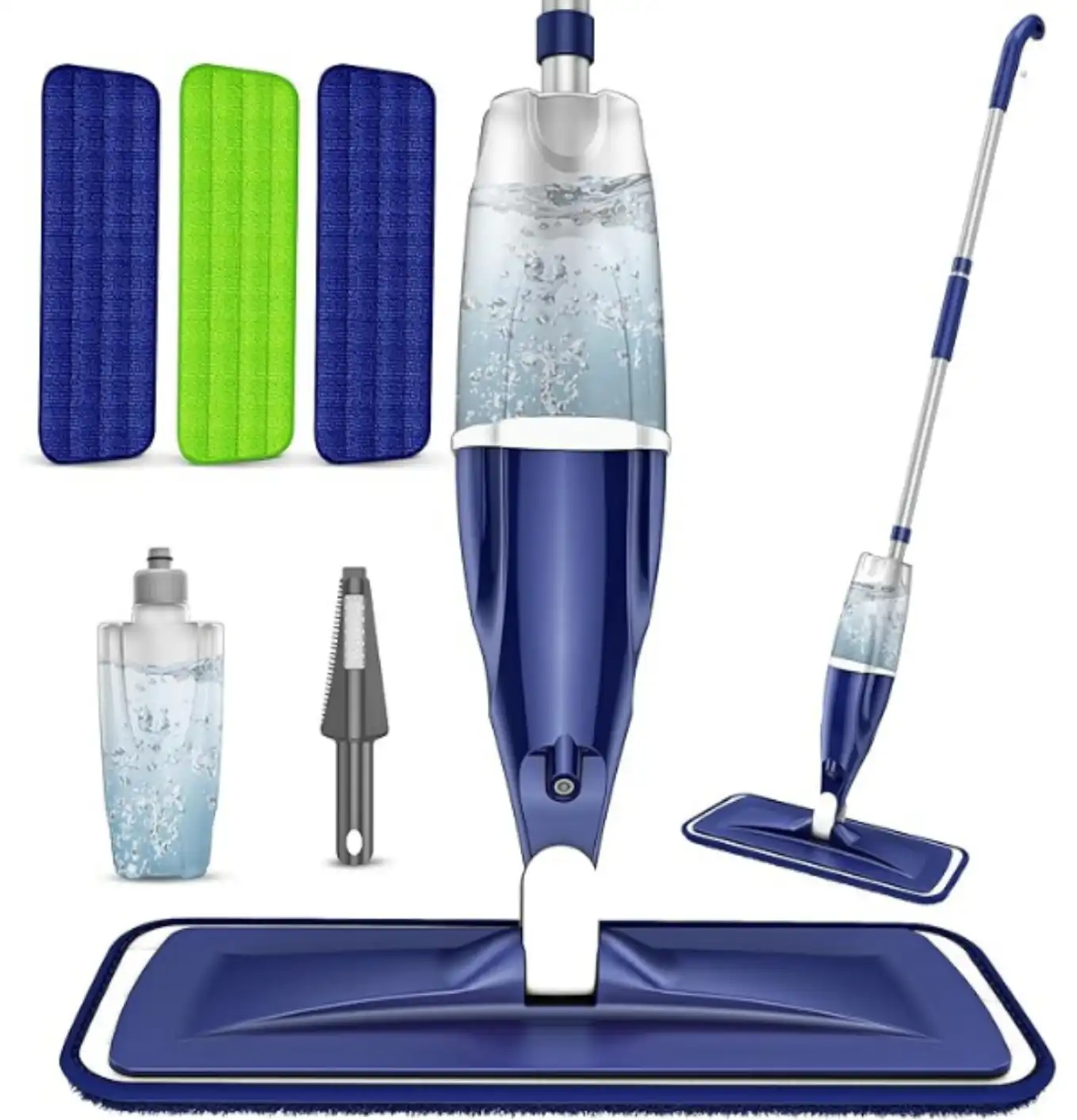 EXEGO Microfiber Spray Mop for Hardwood Floors Wet Dry Flat Dust Mop