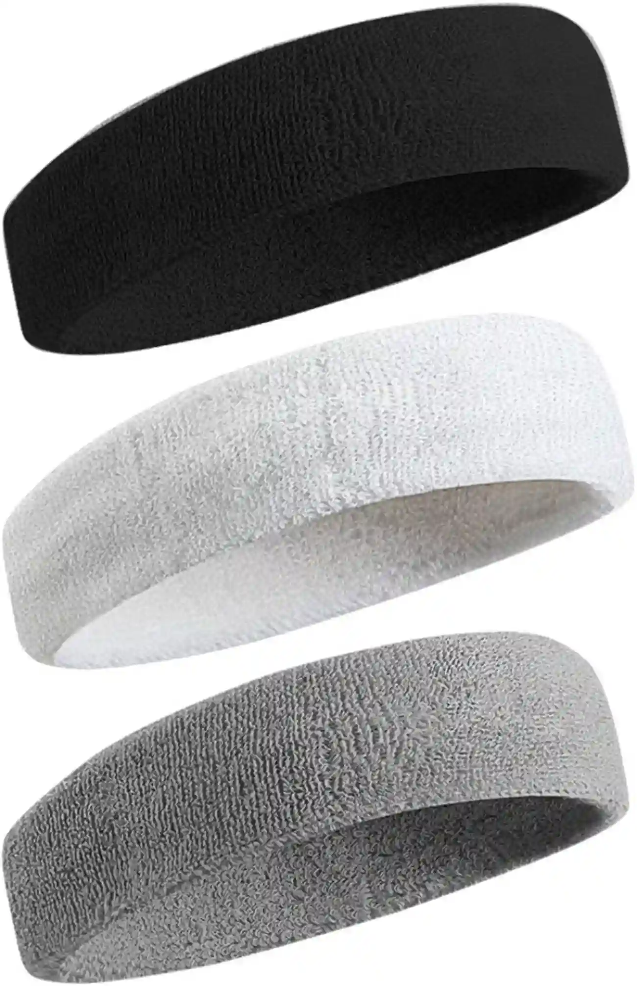 BEACE Sweatbands Sports Headband Moisture Wicking Athletic Cotton Terry Cloth Sweatbands
