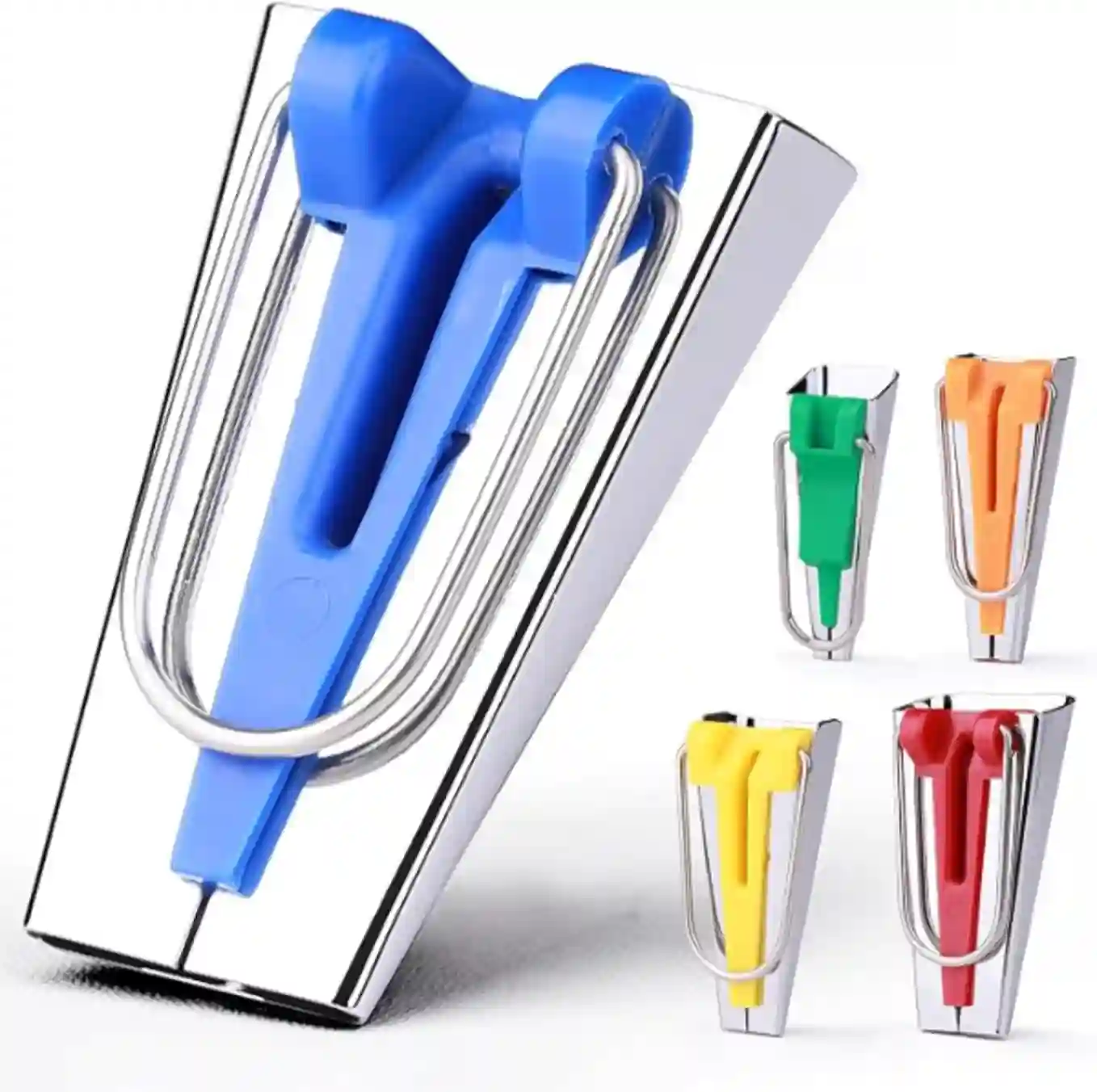 Jeimier 5 Sizes Bias Tape Maker Set for Sewing and Quilting Binding