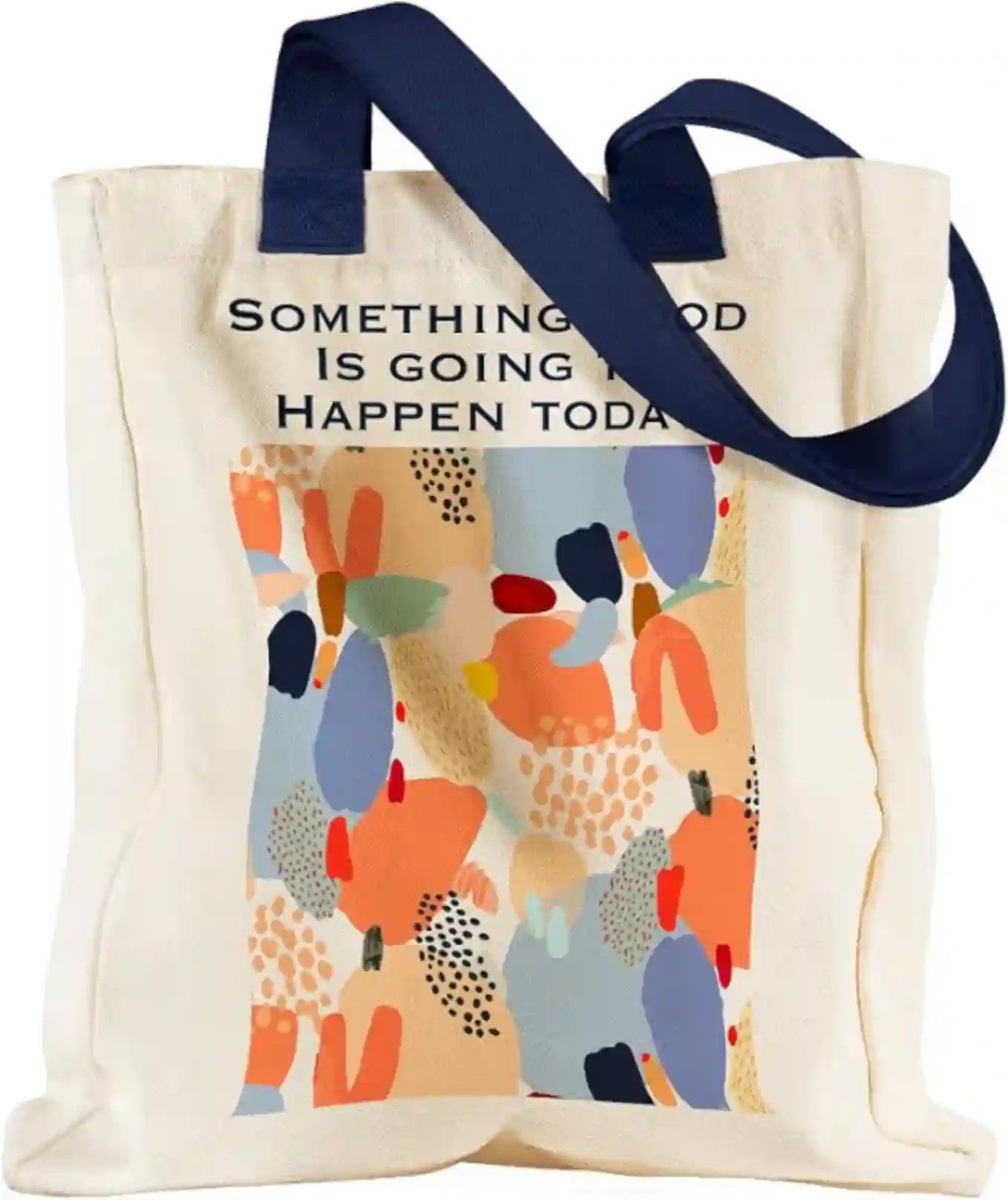 Miss Adola Aesthetic Heavy Canvas Tote Bag with Pocket for Women Cloth Gusseted Totes Bag