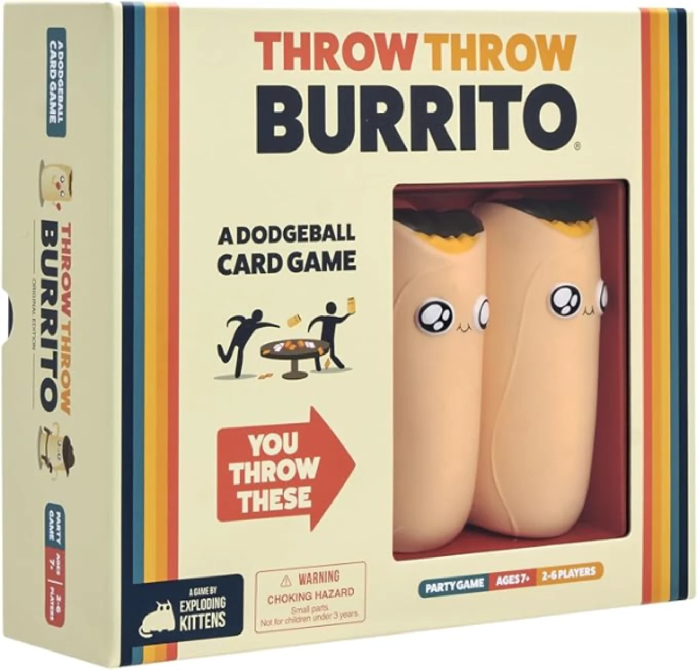 Exploding Kittens Throw Throw Burrito, 2-6 Players, Age 7+ Card Game