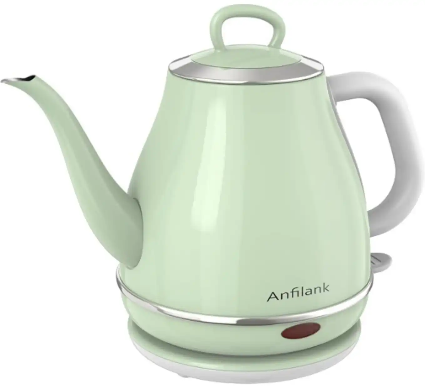 Anfilank Electric Gooseneck Kettle 1L 1500W Fast Boil Stainless Steel Water Boiler
