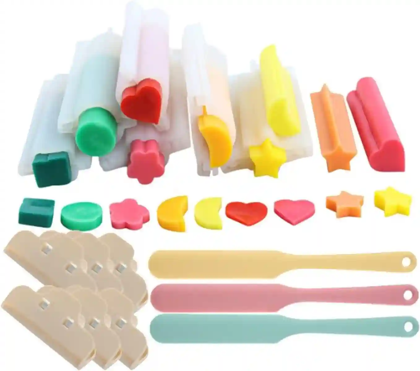 BrilliantDay Column Silicone Soap Mold Set Long Tube Crafting Toolkit