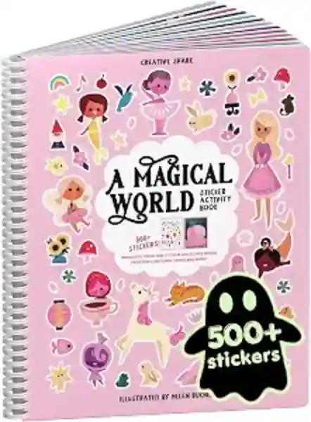 Cupkin Magical World Sticker Book With 500 Plus Princess Stickers And Coloring Pages
