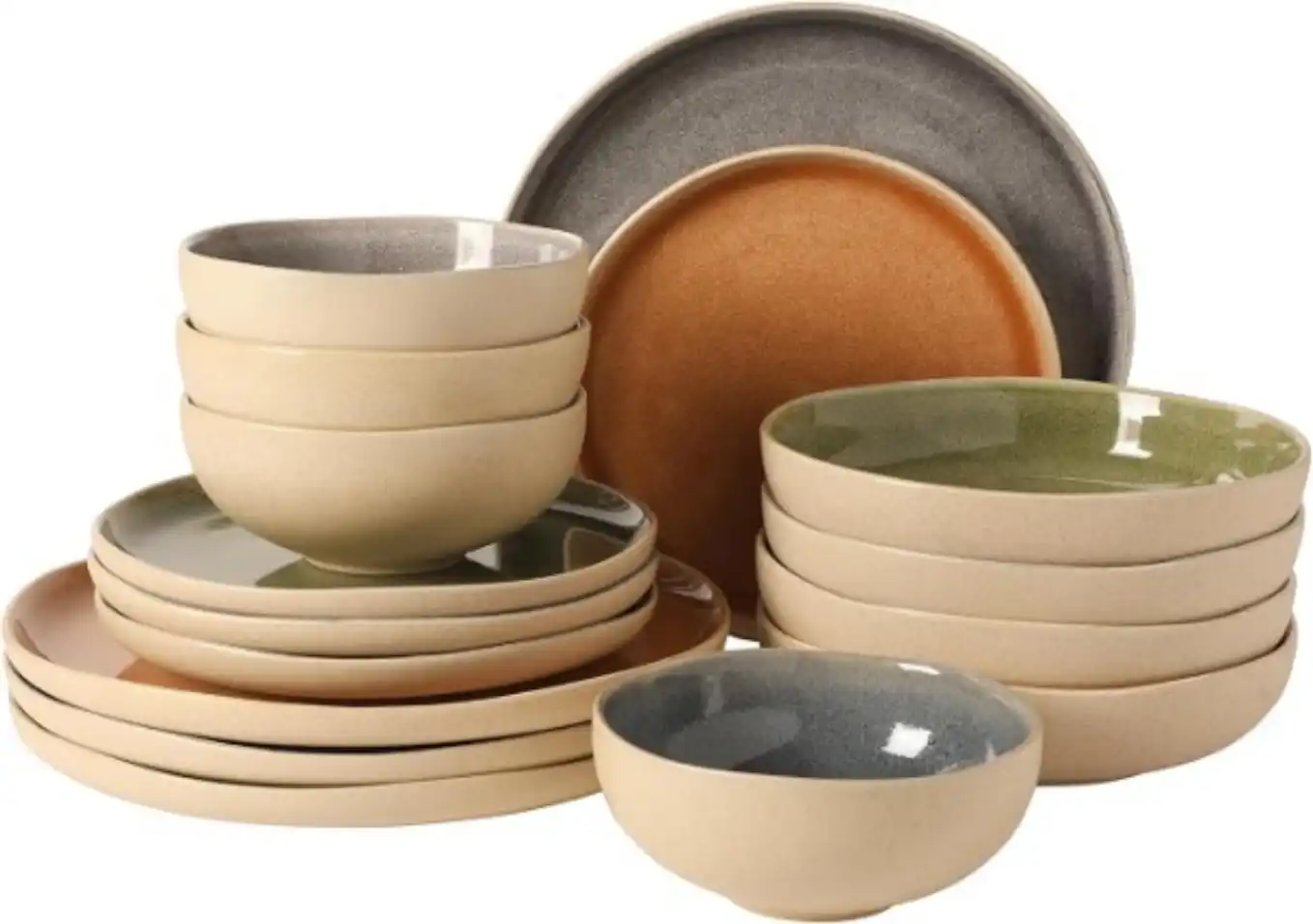 Gibson Elite Manila Bay 16-Piece Stoneware Dinnerware Set