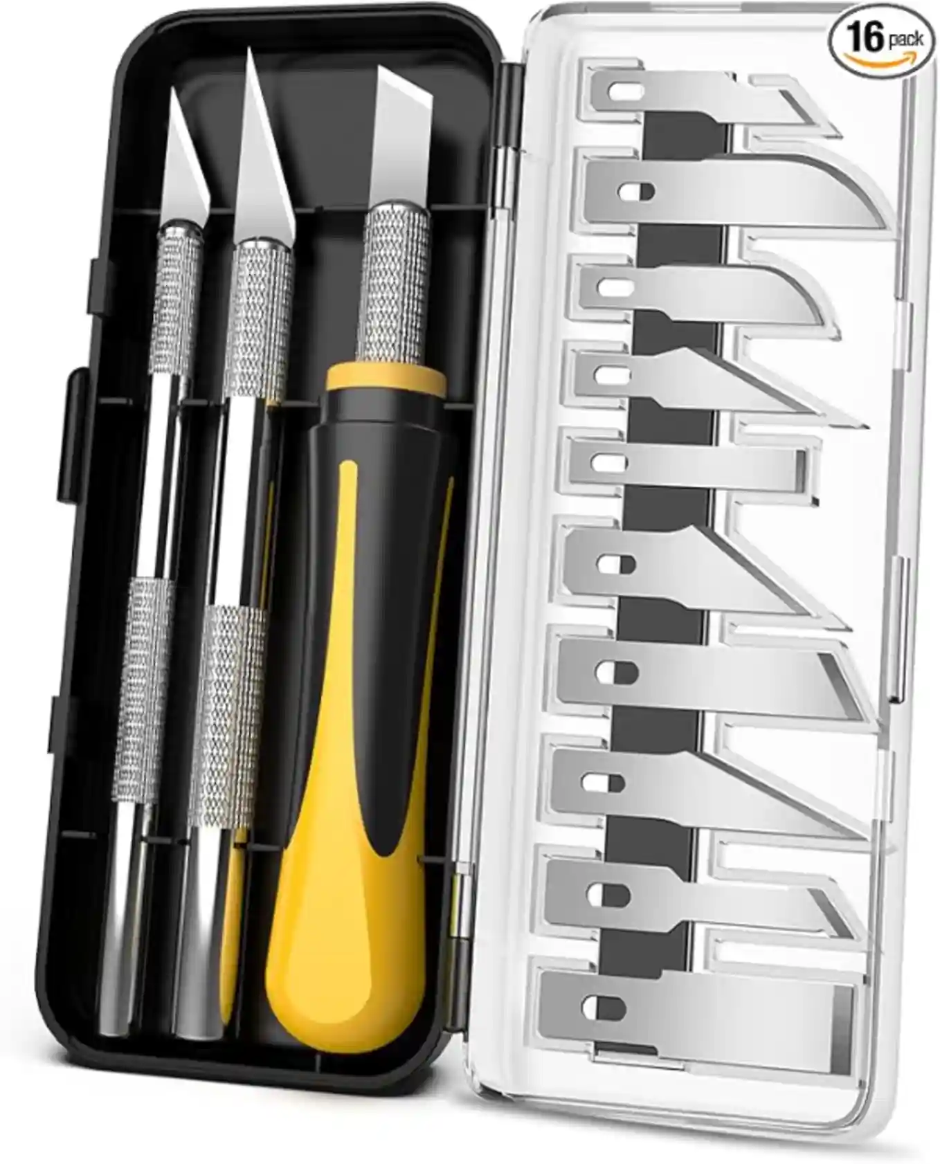 BaBaYang Exacto Knife Set 16Pcs Craft and Hobby Precision Cutting Tool Kit
