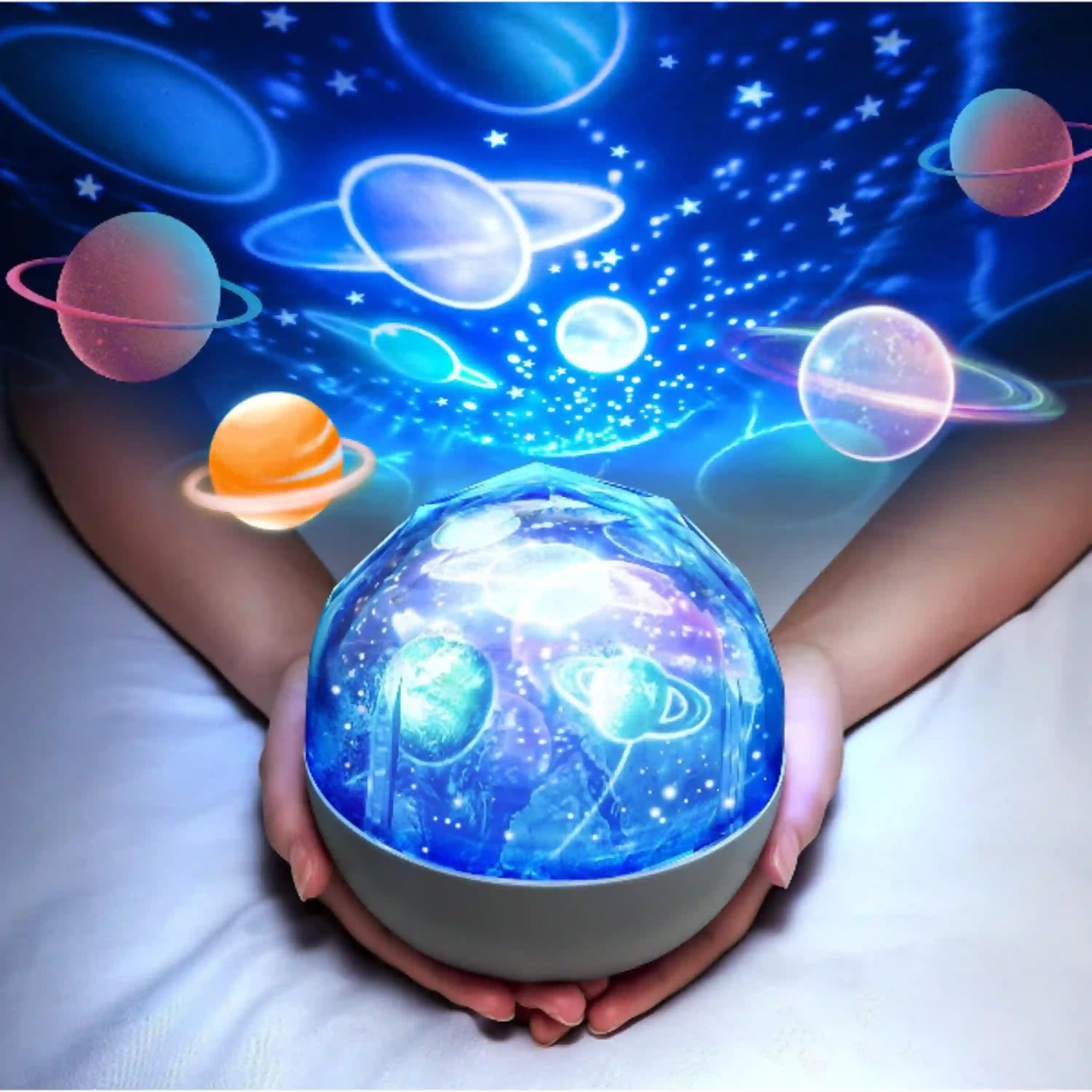 Solar System for Kids 360 Rotating Planetarium Space Projector Night Light