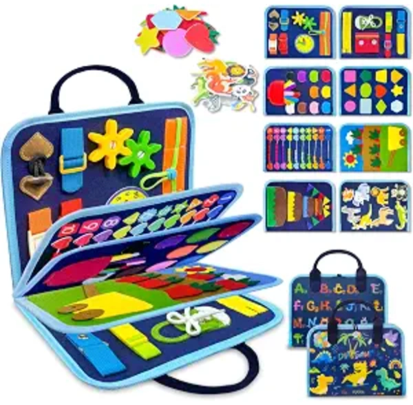 Exorany Busy Board Montessori Toys for Toddler Boy Birthday Gift Busy Book