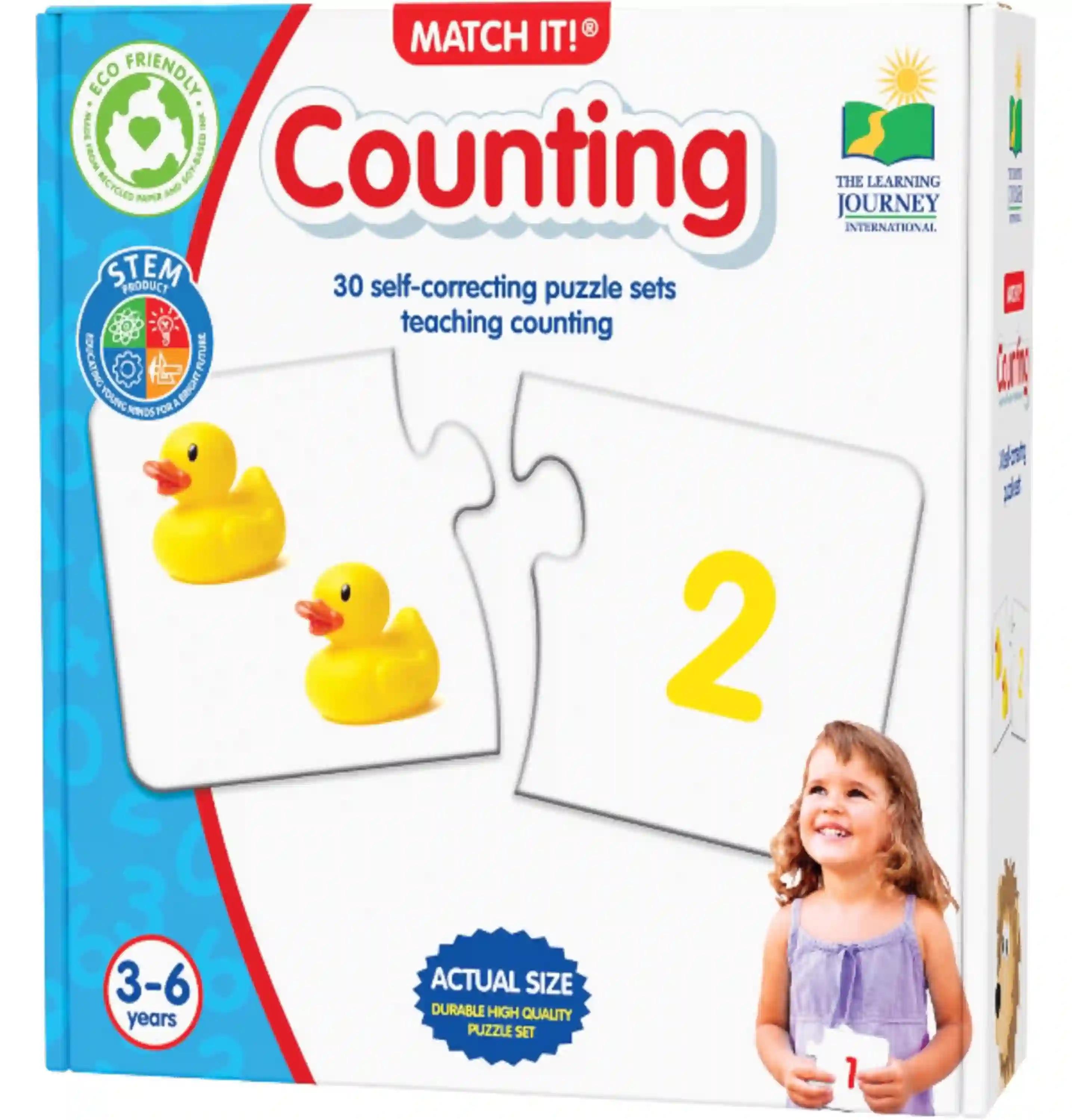 The Learning Journey Match It Counting Self-Correcting Number Puzzle Set